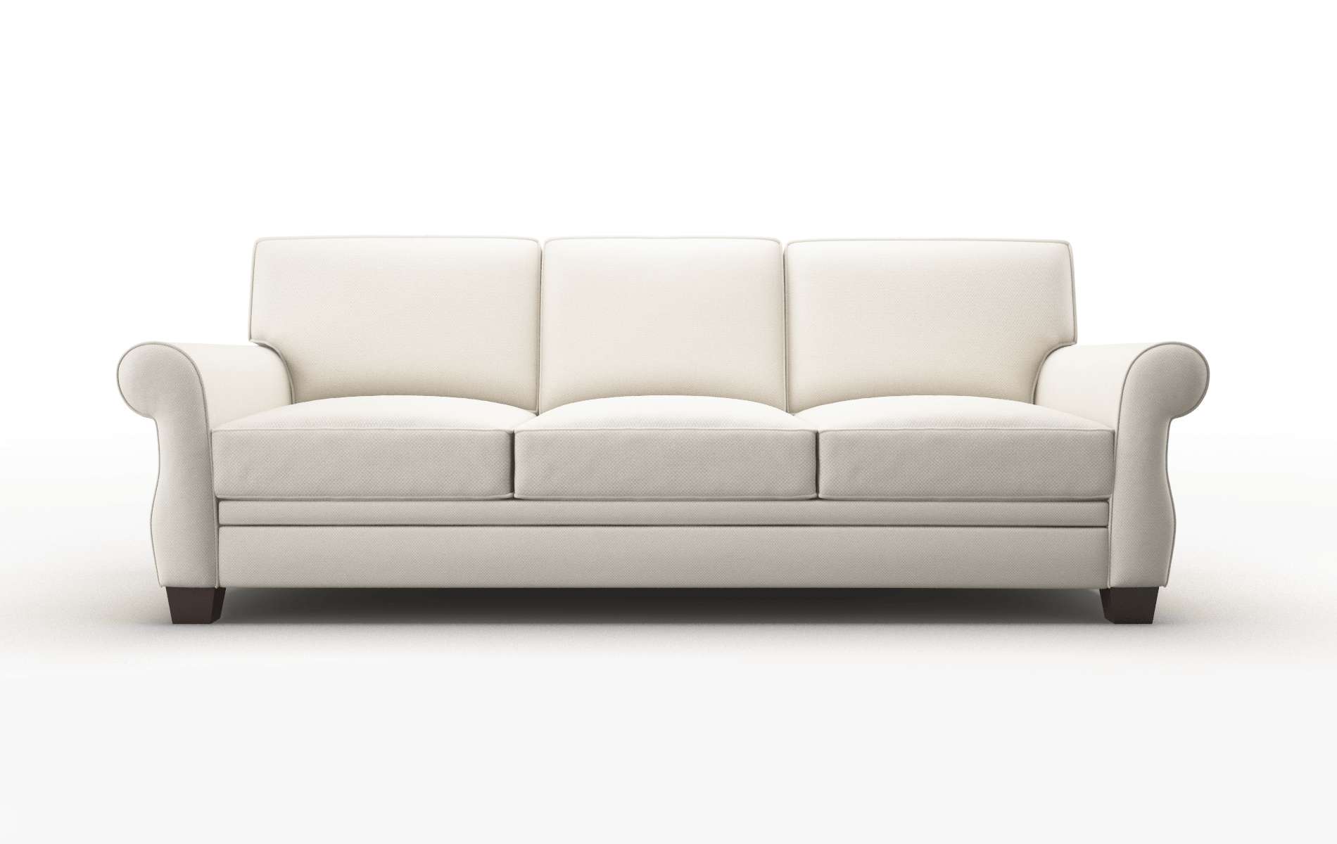 Rome Malibu Linen Sofa espresso legs 1