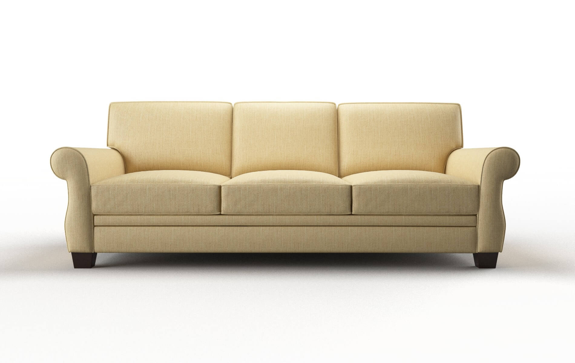 Rome Malibu maize Sofa Espresso Legs  1