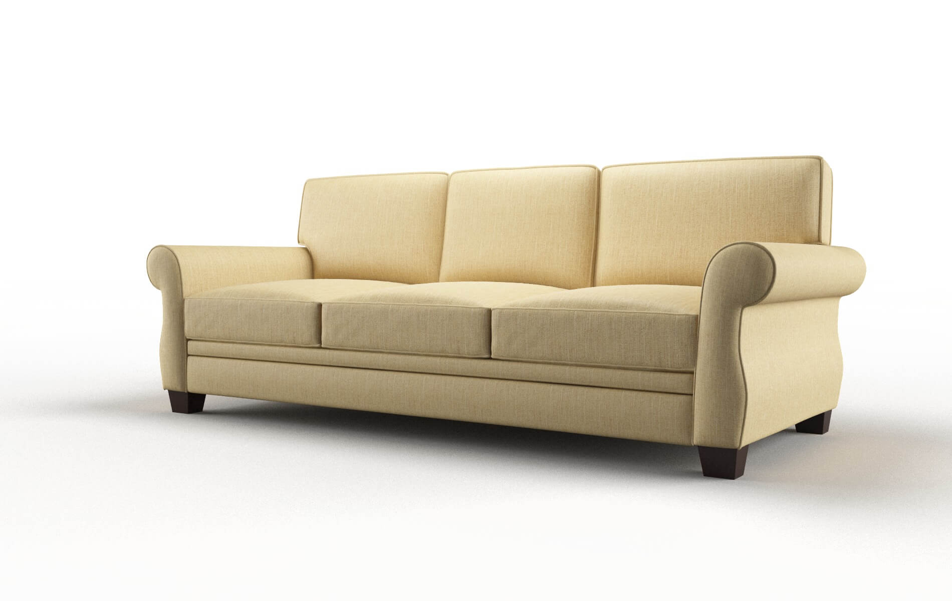 Rome Malibu Maize Sofa espresso legs 4