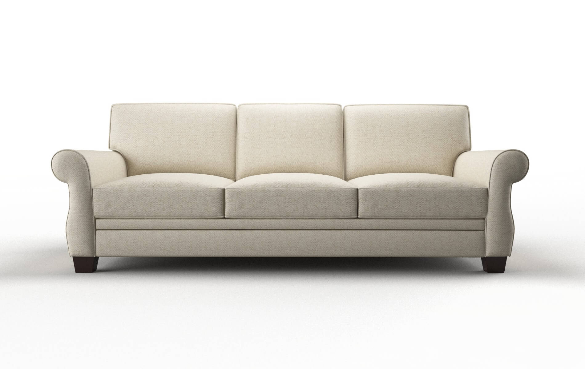 Rome Malibu Sand Sofa espresso legs 1