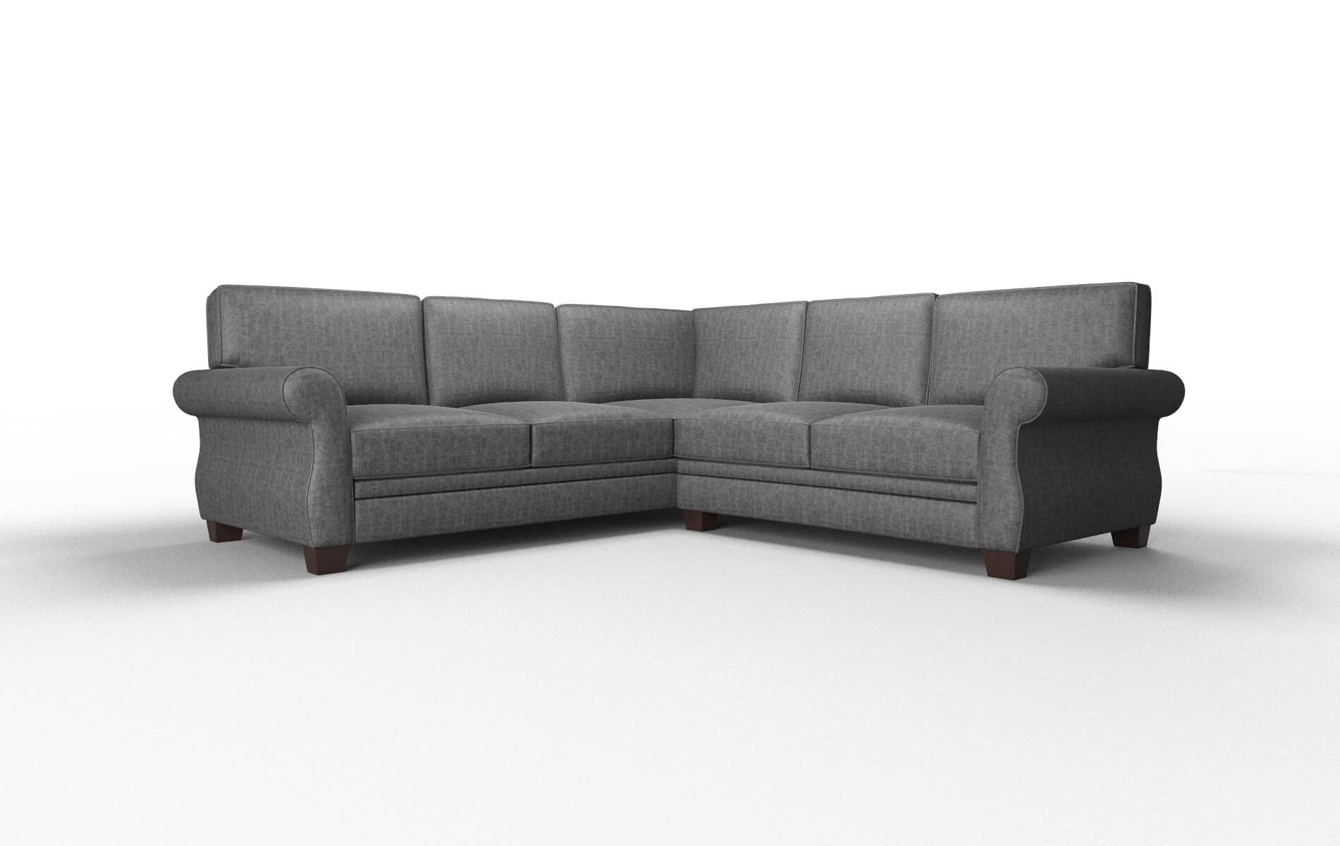 Rome Marcy Baltic Sectional espresso legs 1