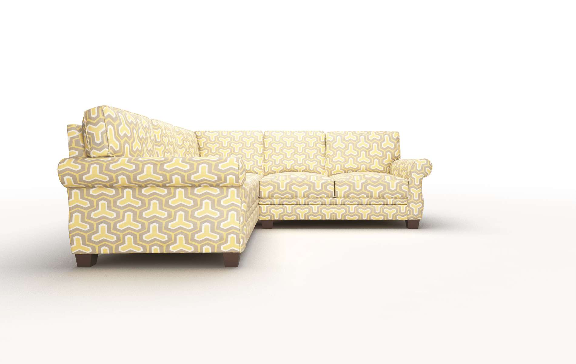 Rome Merci Dijon Sectional espresso legs 2