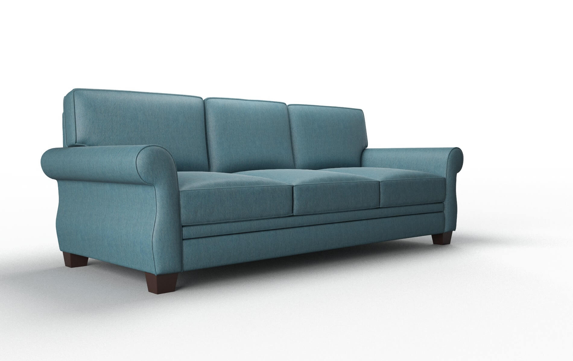 Rome Merit Peacock Sofa espresso legs 2