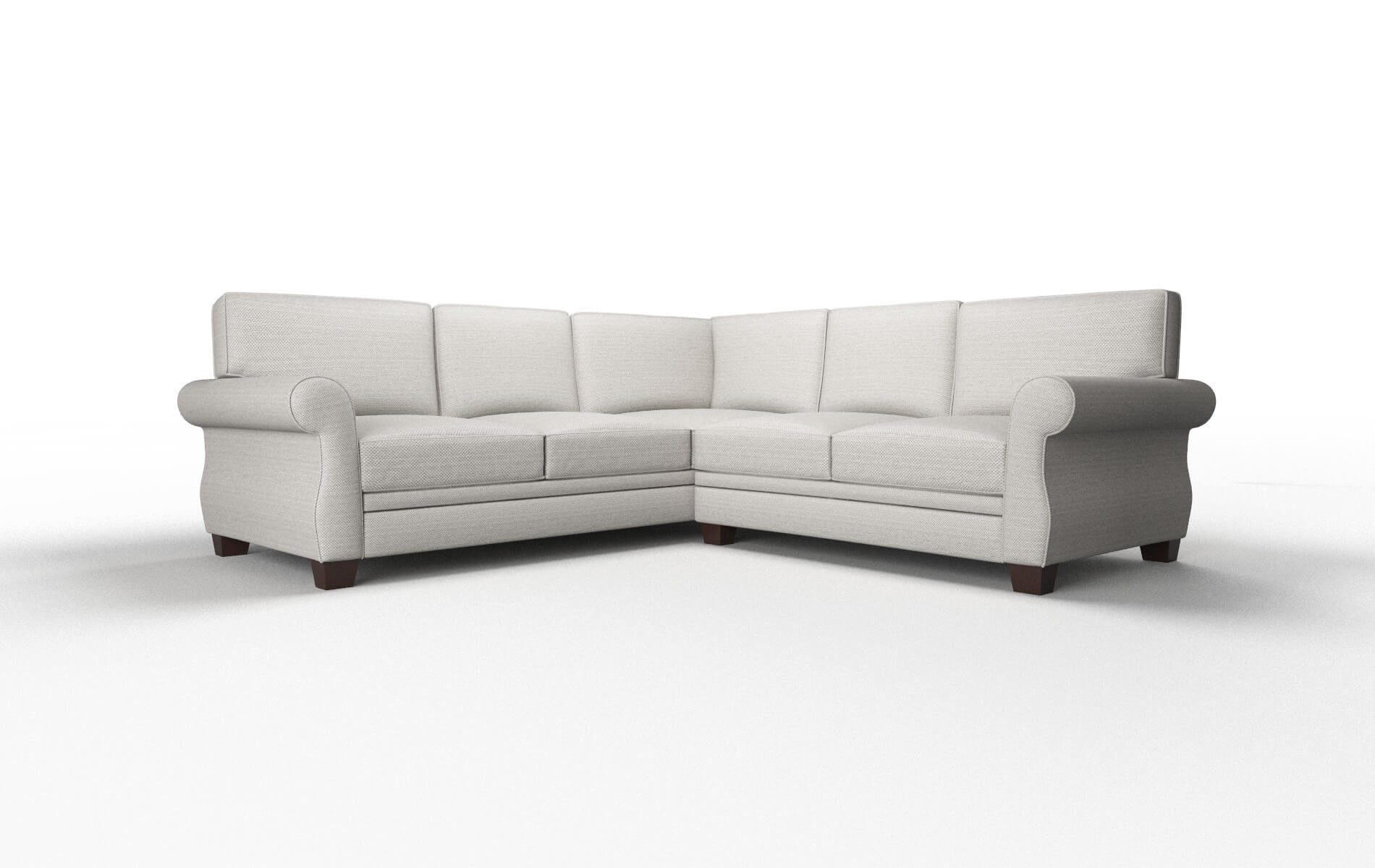 Rome Naples Ash Sectional espresso legs 1