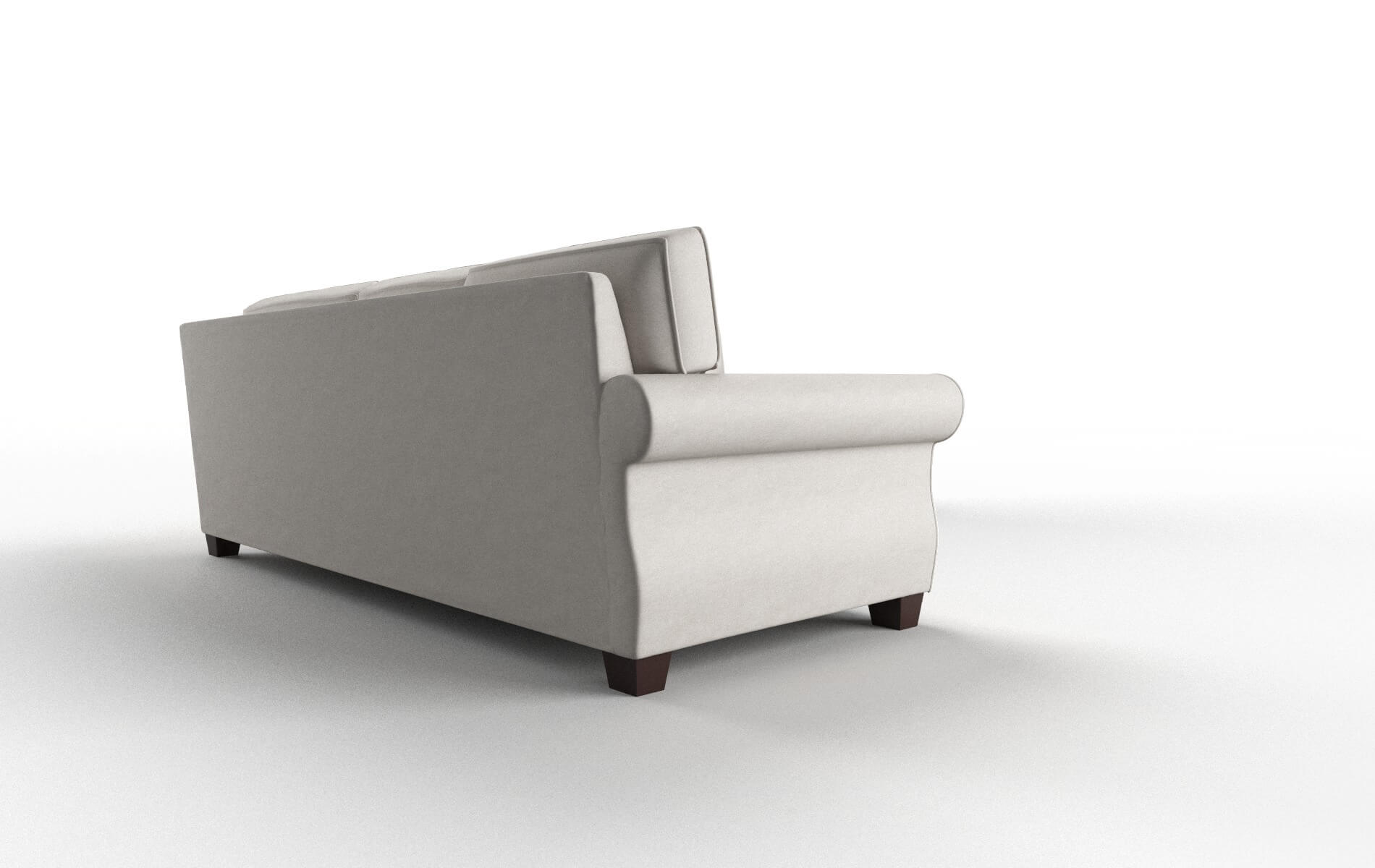 Rome Noble Grey Sectional espresso legs 3