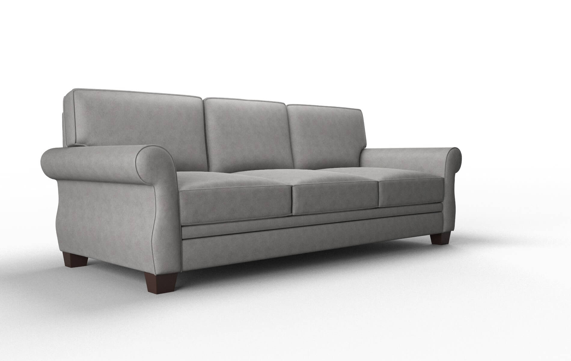 Rome Noble Smoke Sofa espresso legs 2
