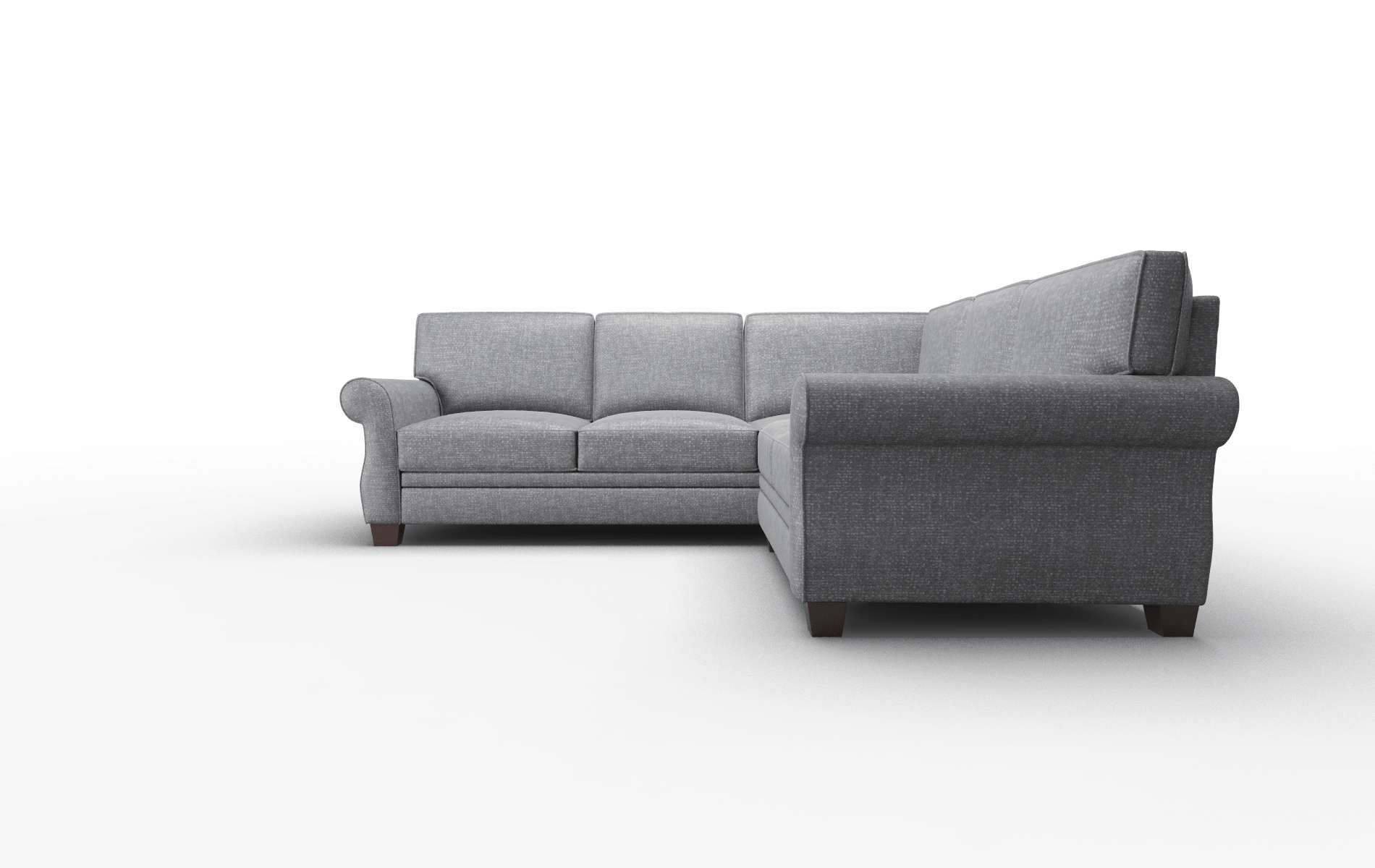Rome Notion Graphite Sectional espresso legs 5
