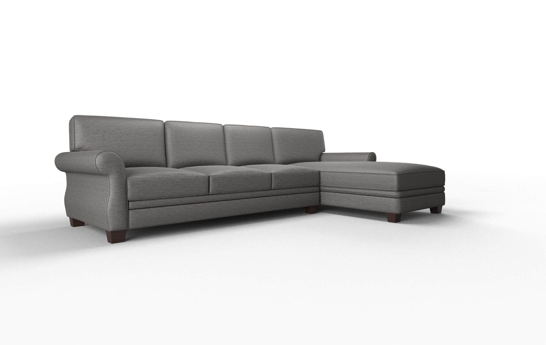 Rome Oscar Charcoal Panel espresso legs 2