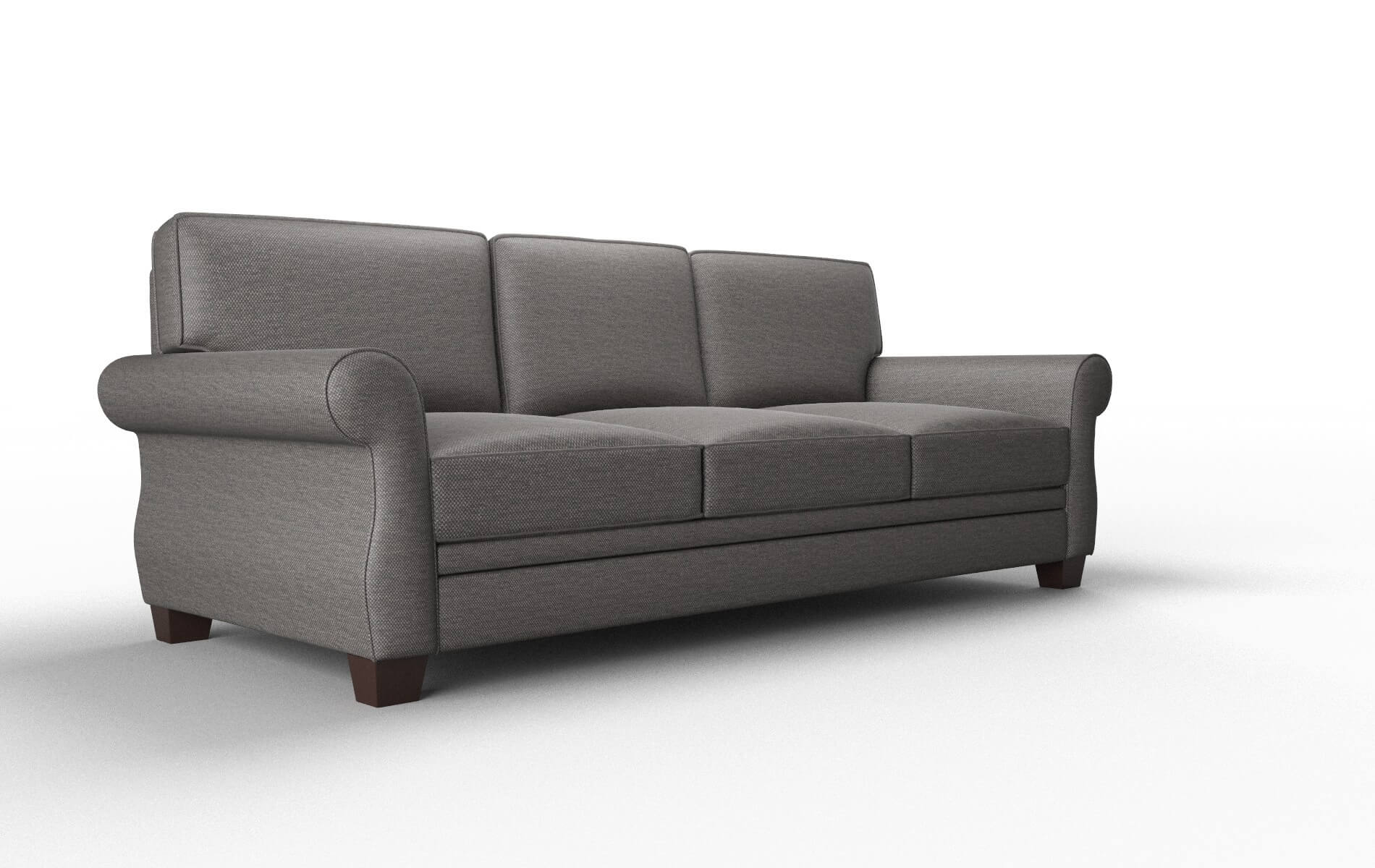 Rome Oscar Charcoal Sofa espresso legs 2