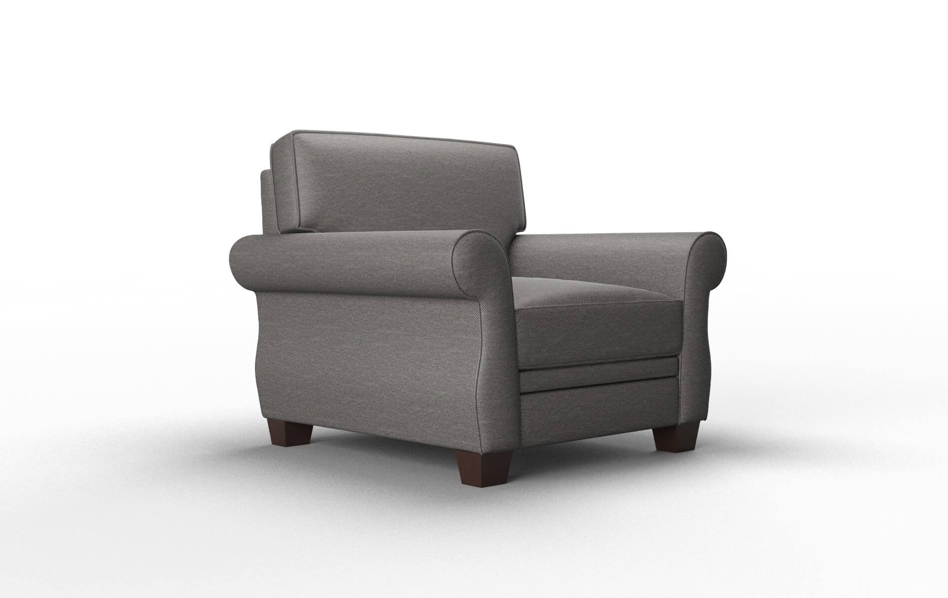 Rome Oscar Grey Chair espresso legs 2