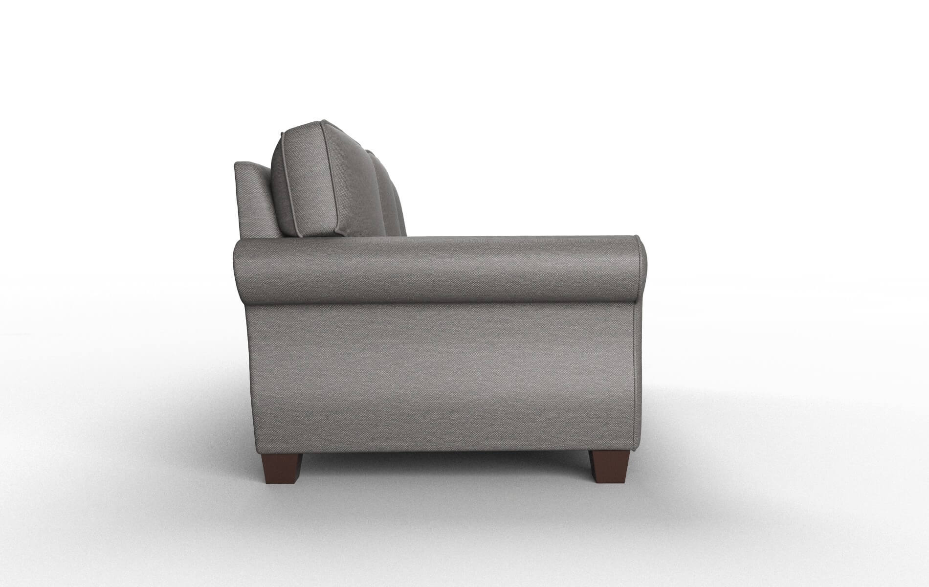 Rome Oscar Grey Sofa espresso legs 3