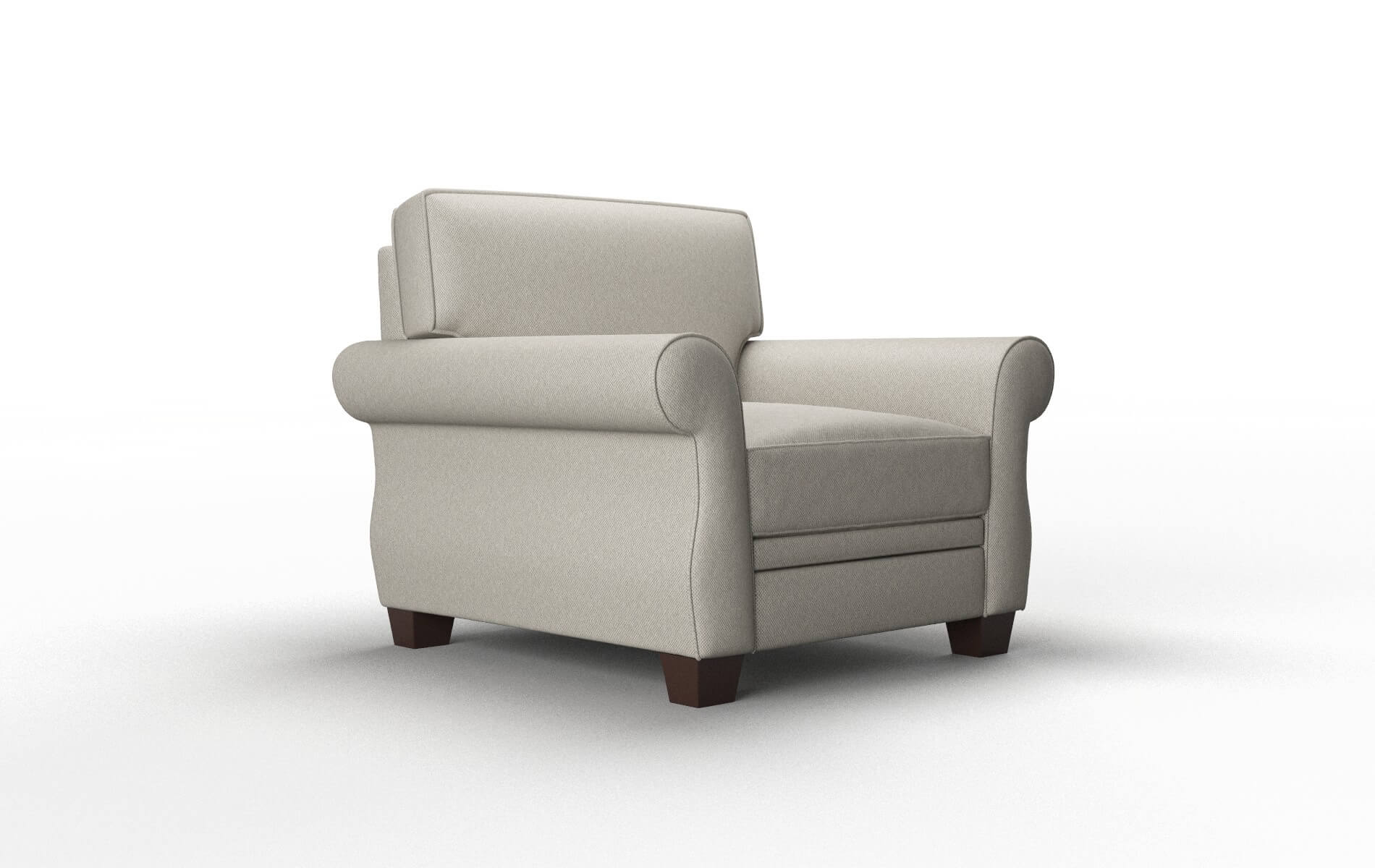 Rome Oscar Silver Chair espresso legs 2