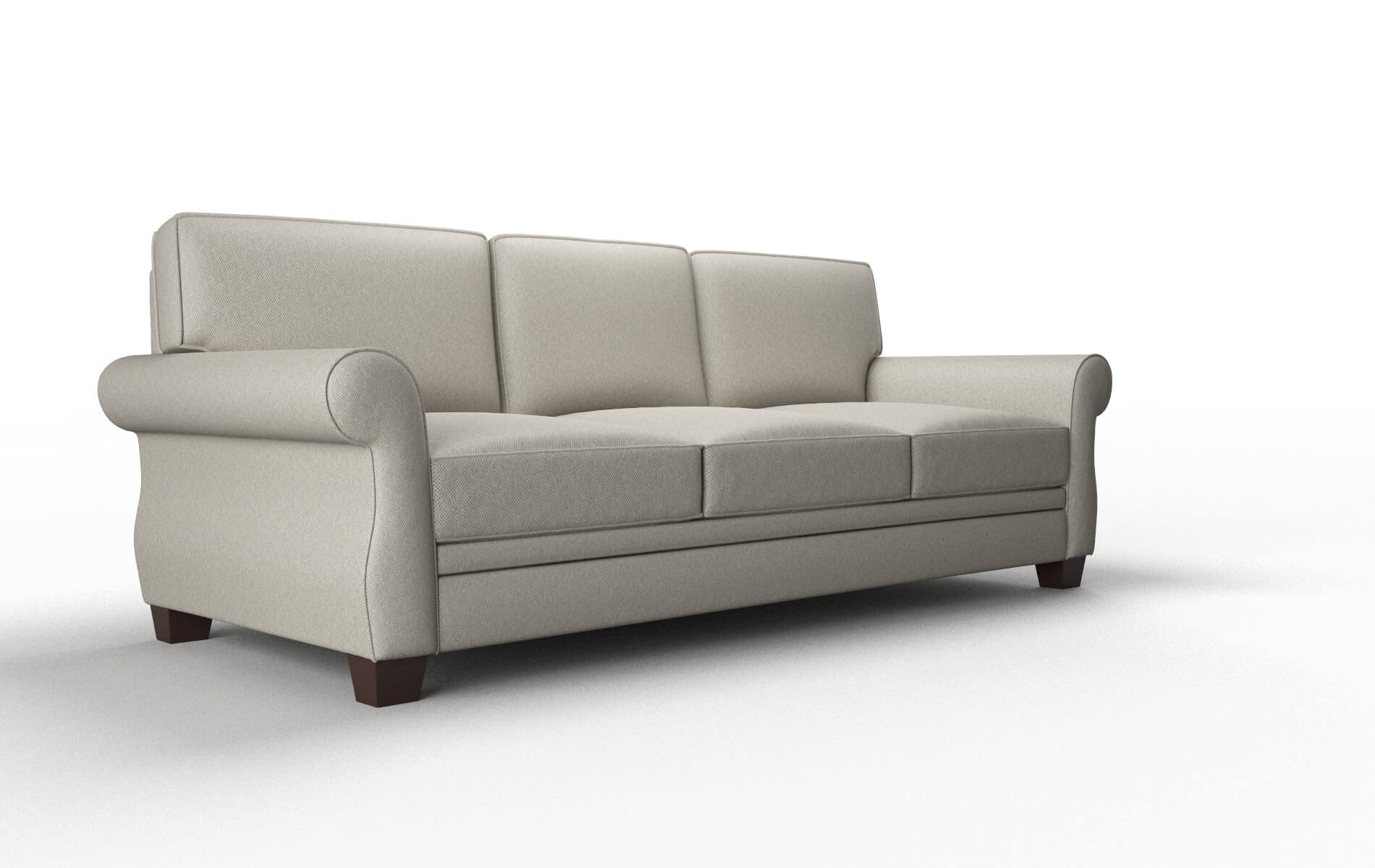Rome Oscar Silver Sofa espresso legs 2