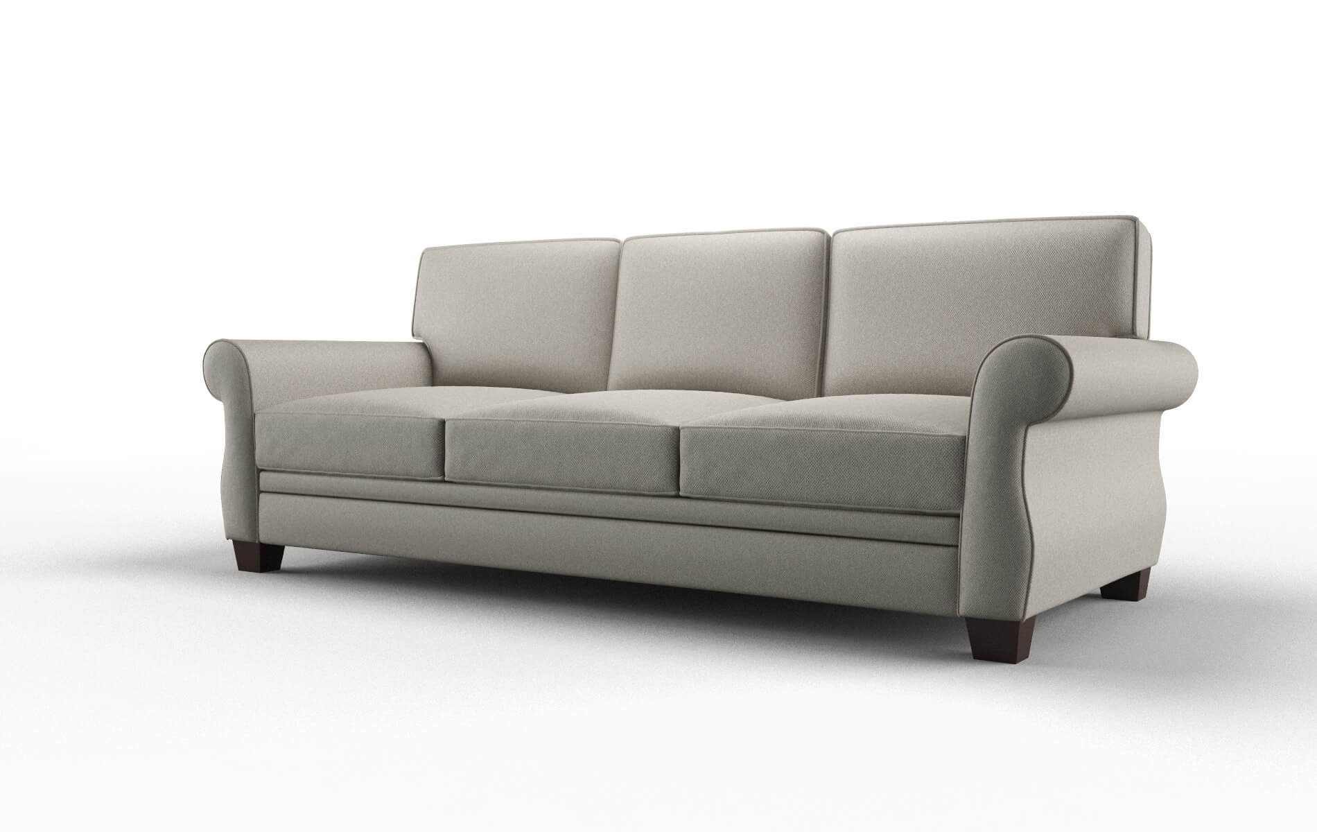 Rome Oscar Silver Sofa espresso legs 4