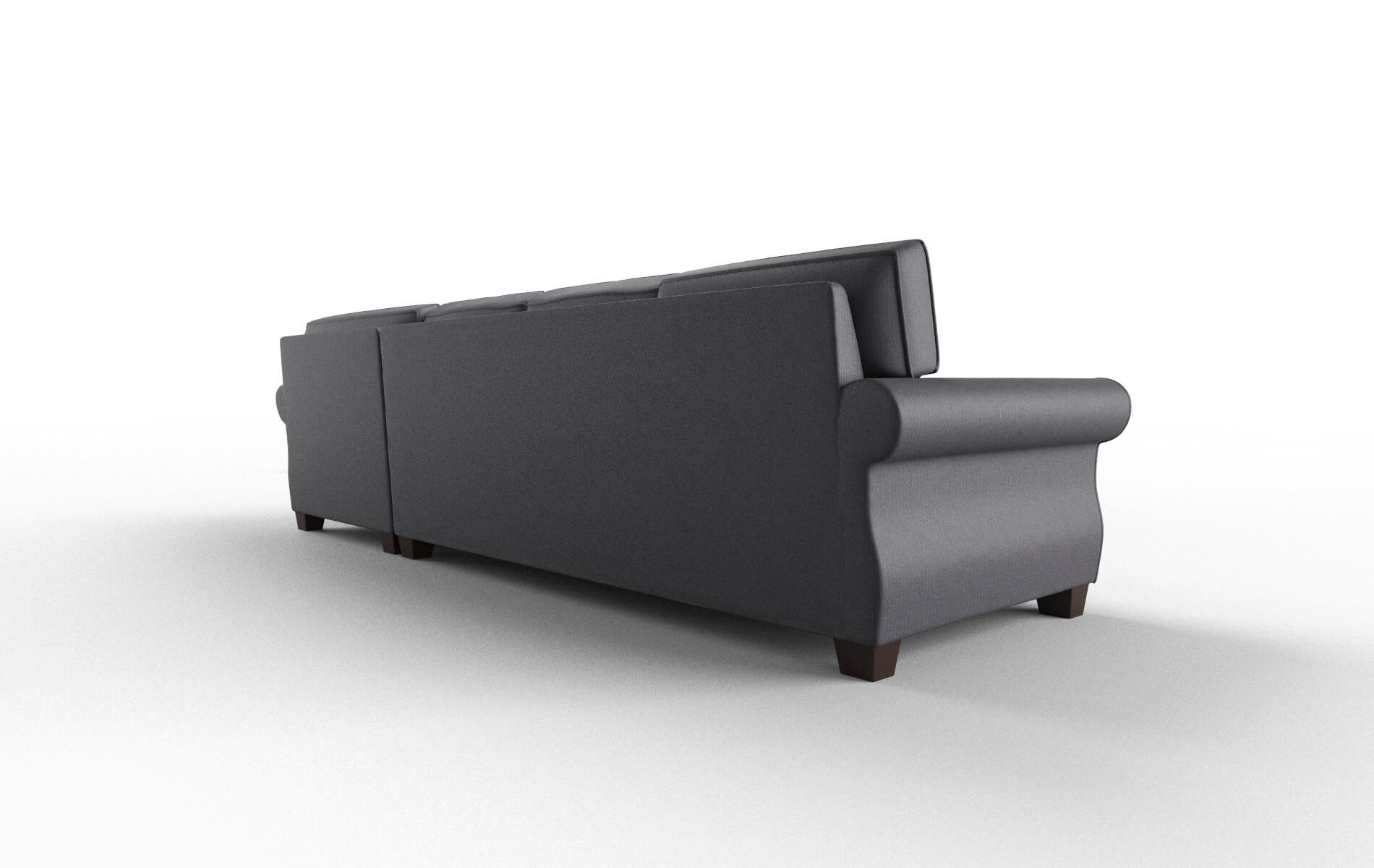 Rome Parker Charcoal Panel espresso legs 5