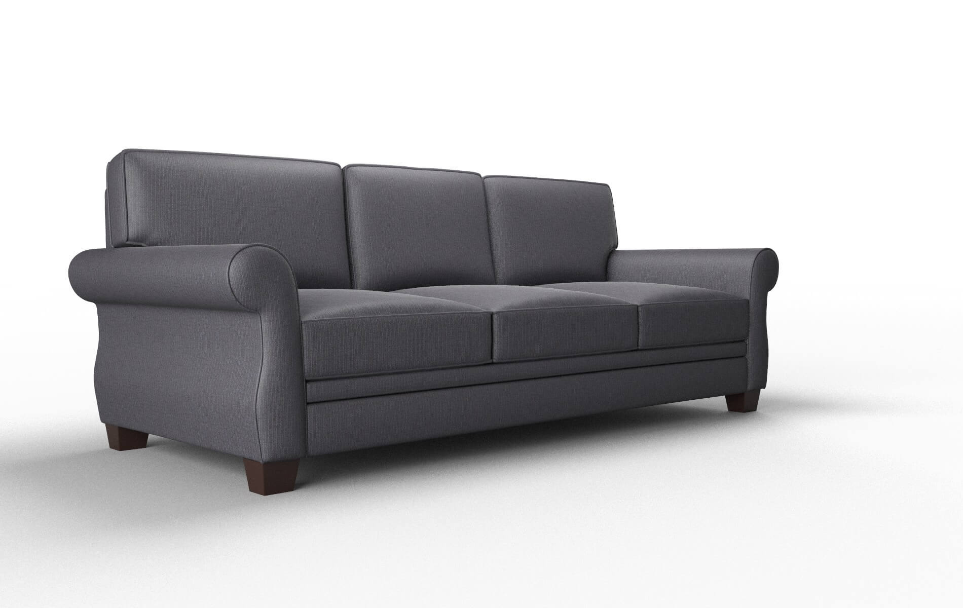 Rome Parker Charcoal Sofa espresso legs 2