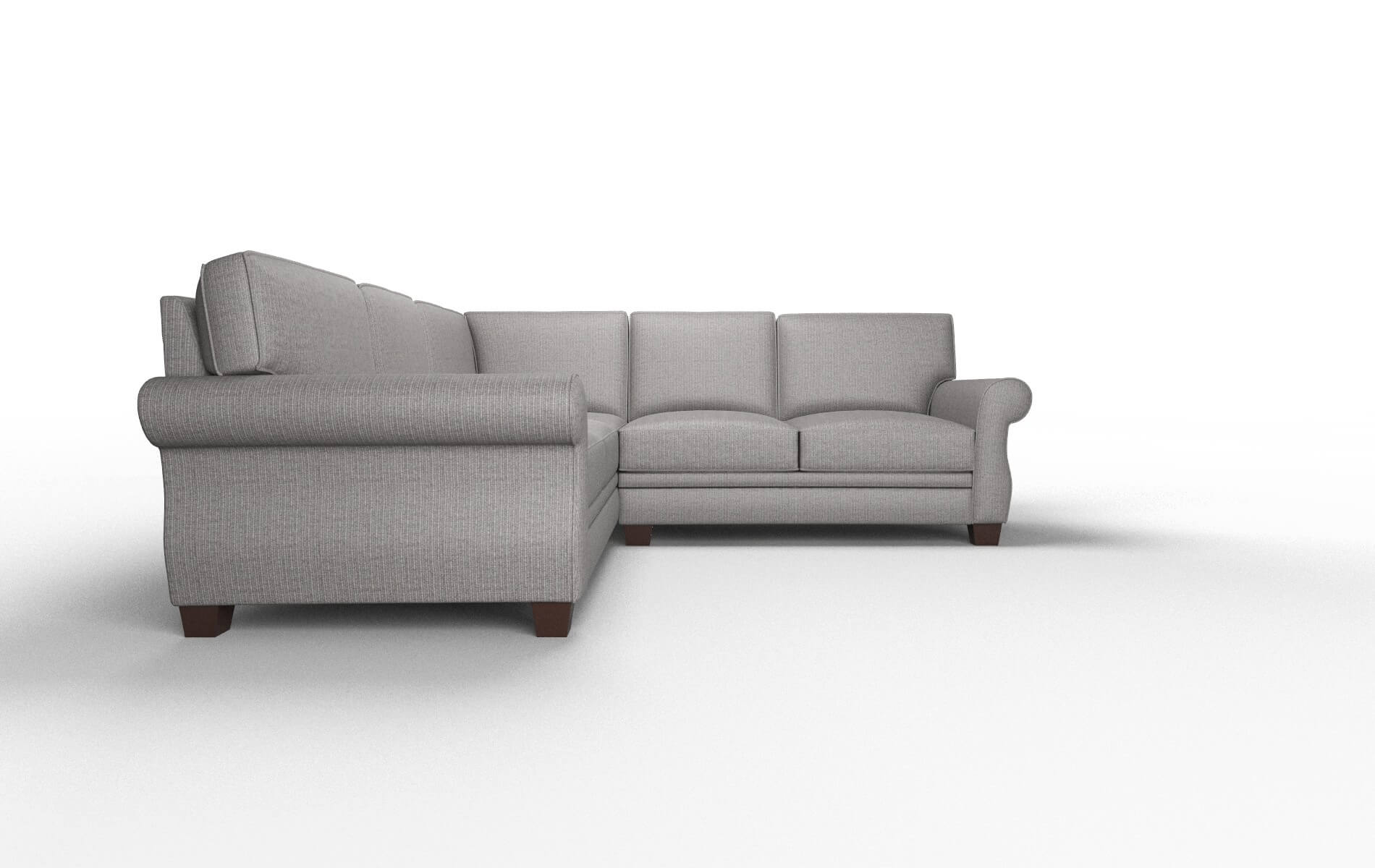 Rome Parker Graphite Sectional espresso legs 2