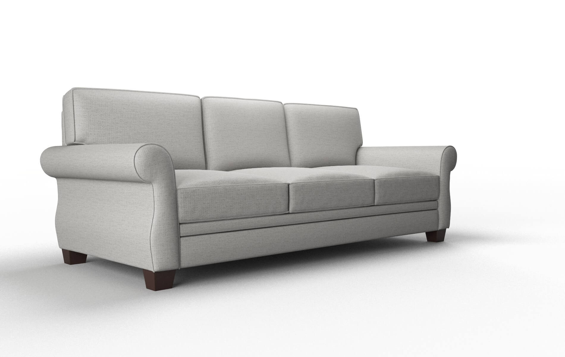 Rome Parker Silver Sofa espresso legs 2