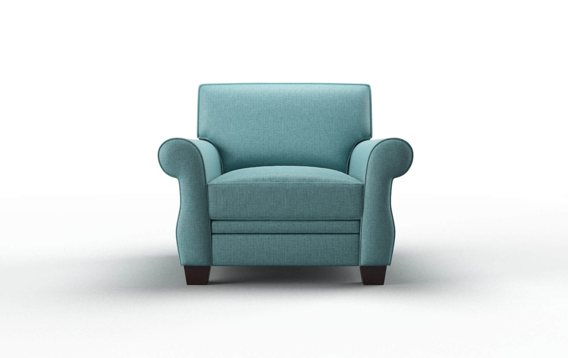 Rome Parker Turquoise chair espresso legs