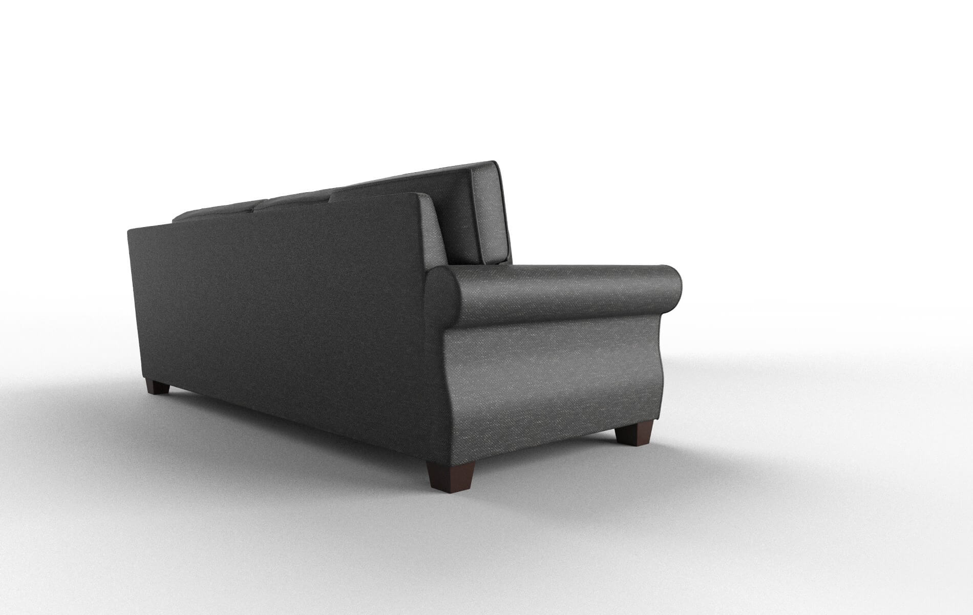 Rome Phoenix Charcoal Sectional espresso legs 3