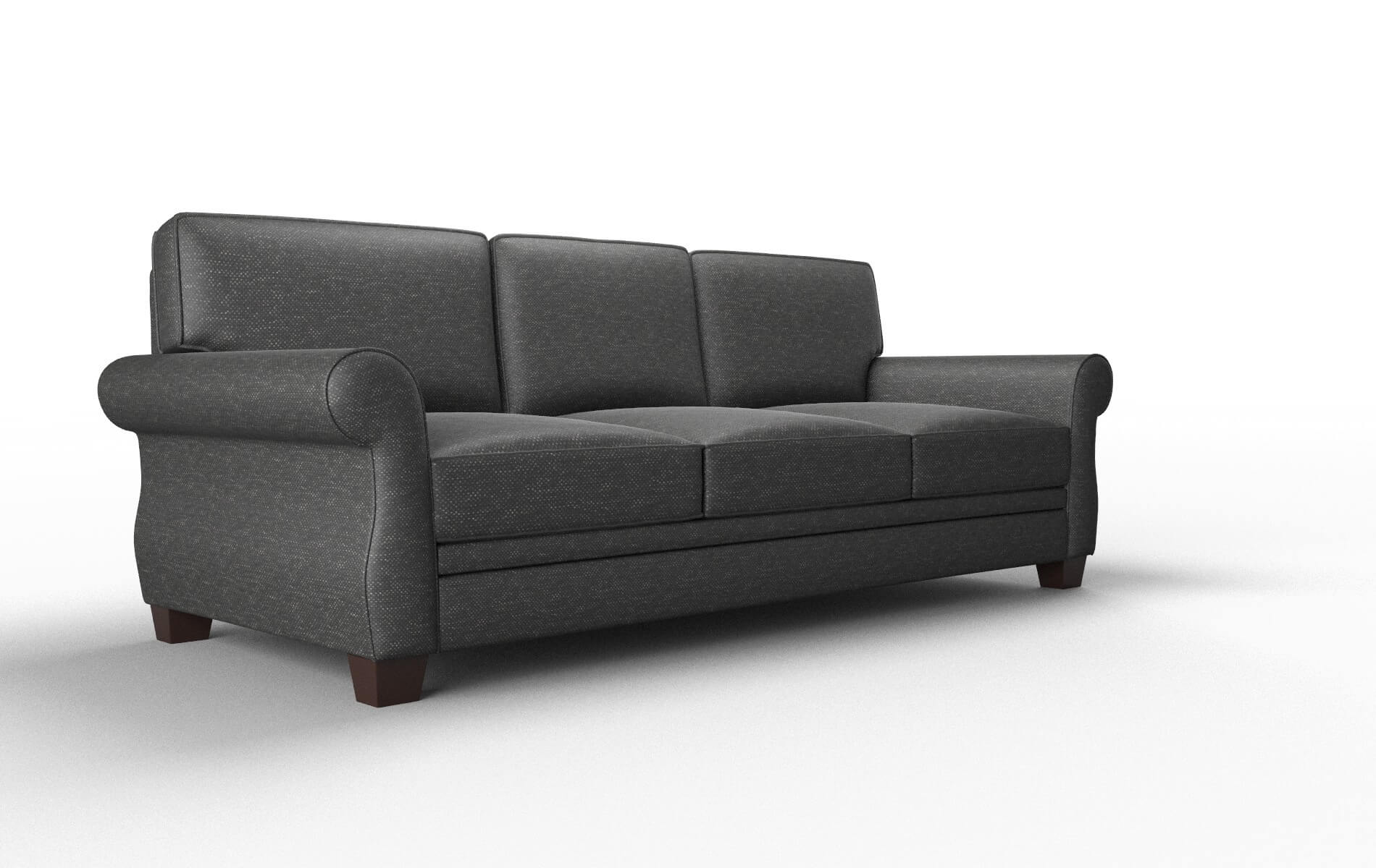 Rome Phoenix Charcoal Sofa espresso legs 2