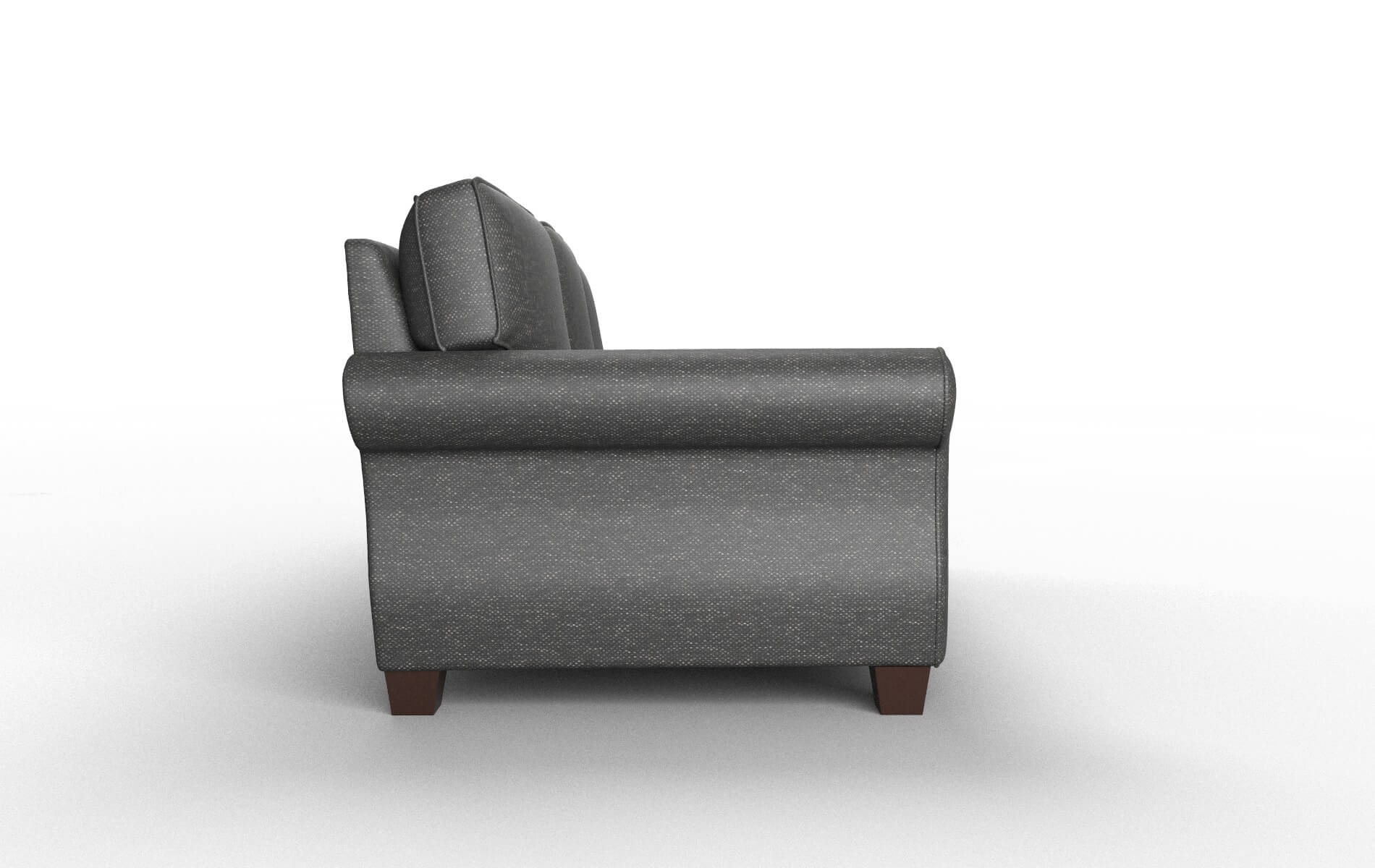 Rome Phoenix Charcoal Sofa espresso legs 3