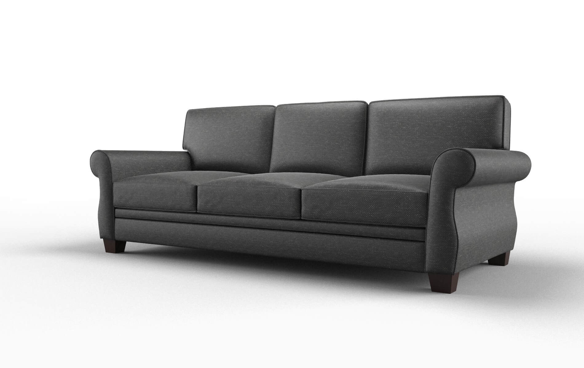 Rome Phoenix Charcoal Sofa espresso legs 4