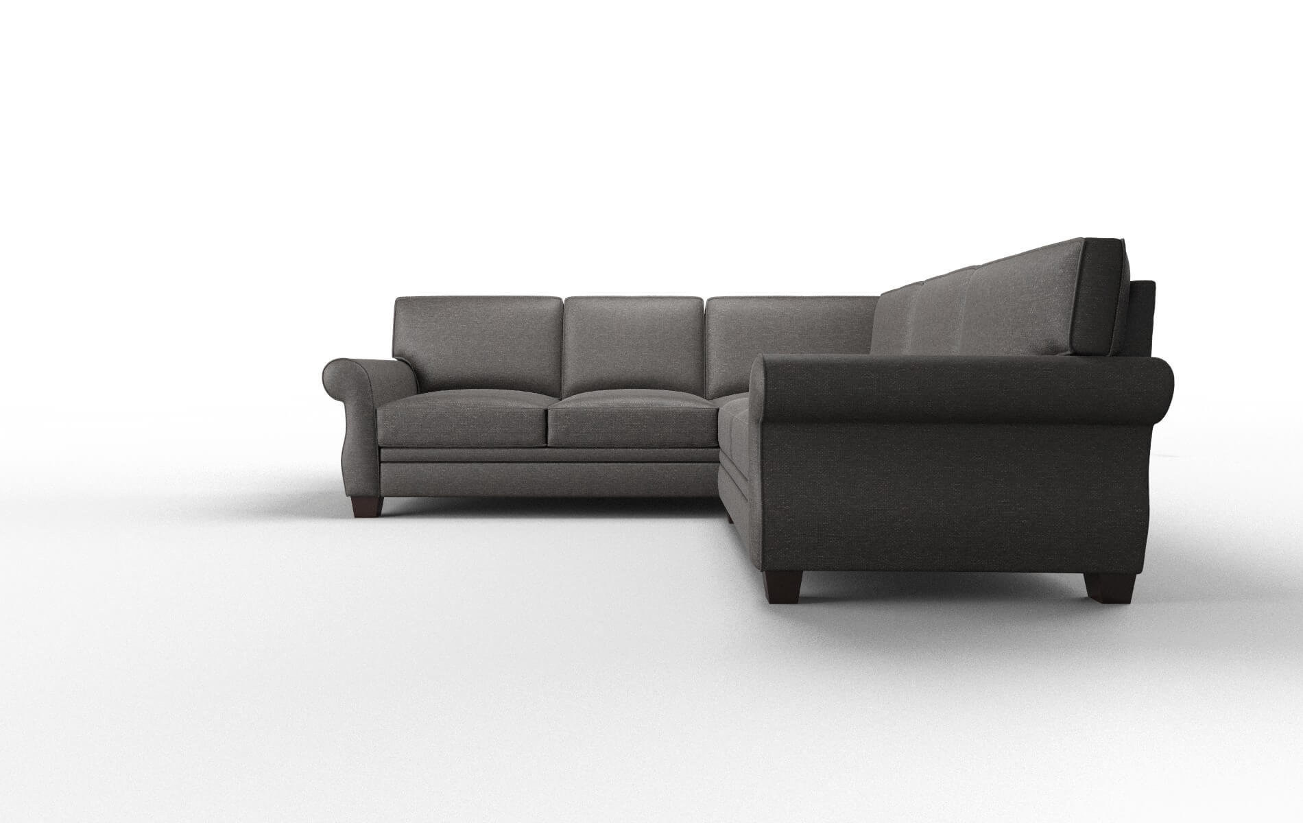 Rome Phoenix Chocolate Sectional espresso legs 5