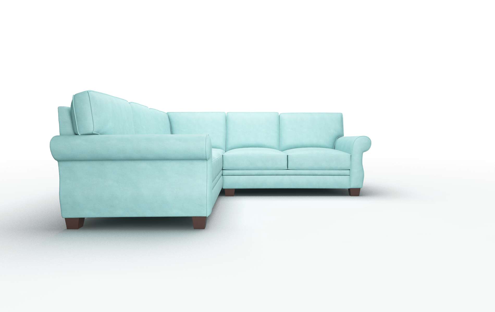Rome Portland Mercury Sectional espresso legs 2
