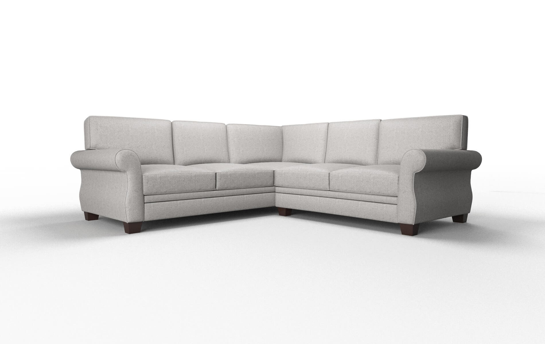 Rome Prime Ash Sectional espresso legs 1