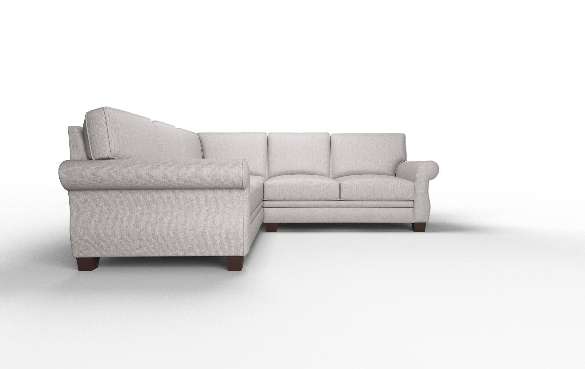 Rome Prime Ash Sectional espresso legs 2