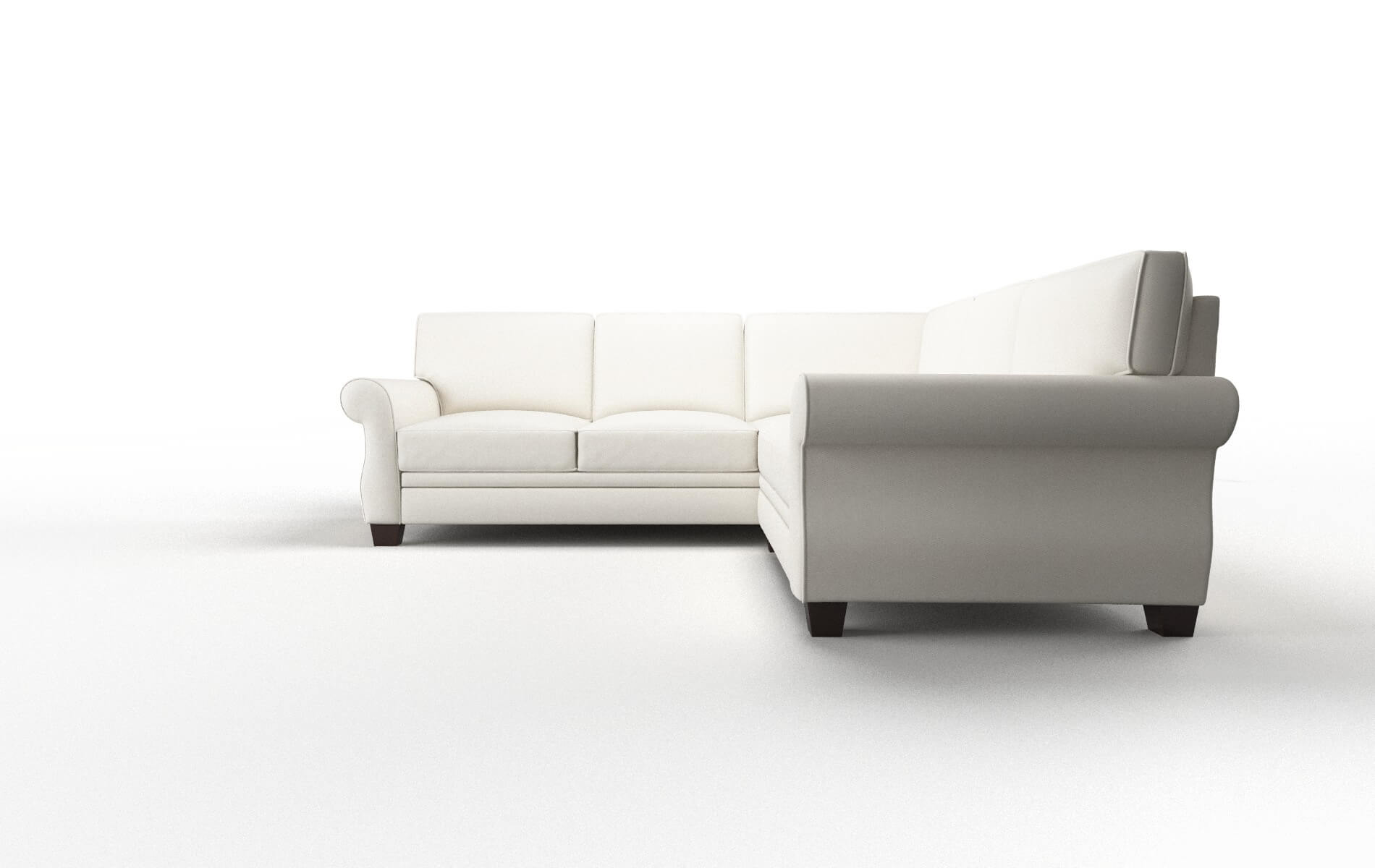 Rome R_prize Cream Sectional espresso legs 5