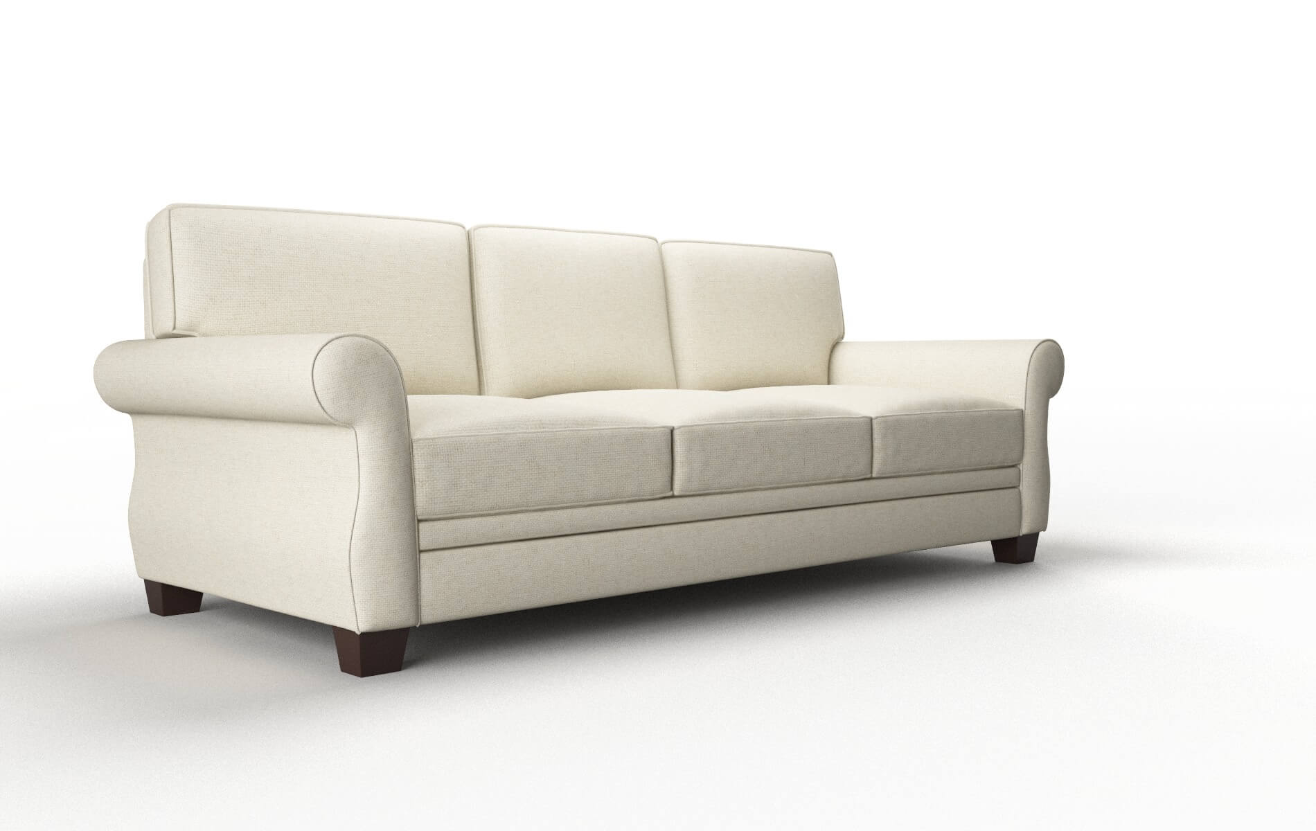 Rome Redondo Oyster Sofa espresso legs 2