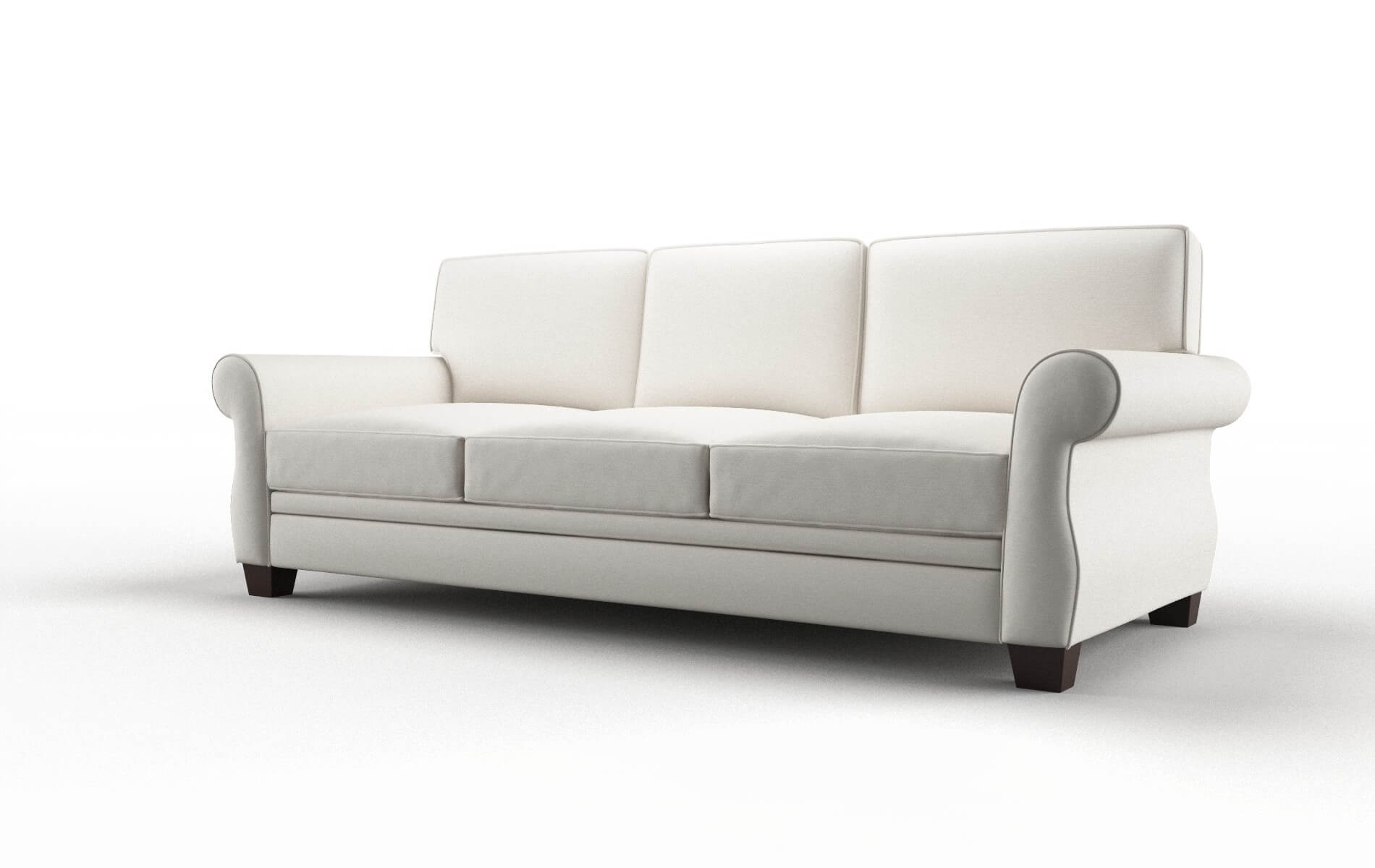 Rome Redondo Pearl Sofa espresso legs 4