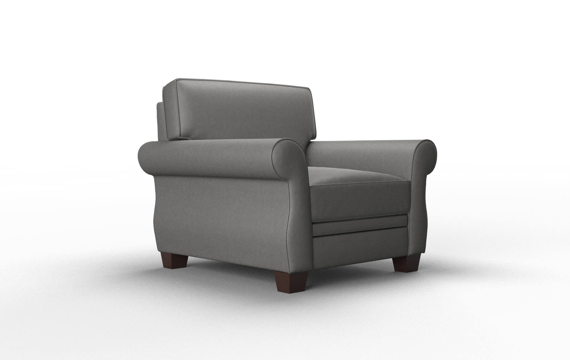 Rome Rocket Charcoal Chair espresso legs 2