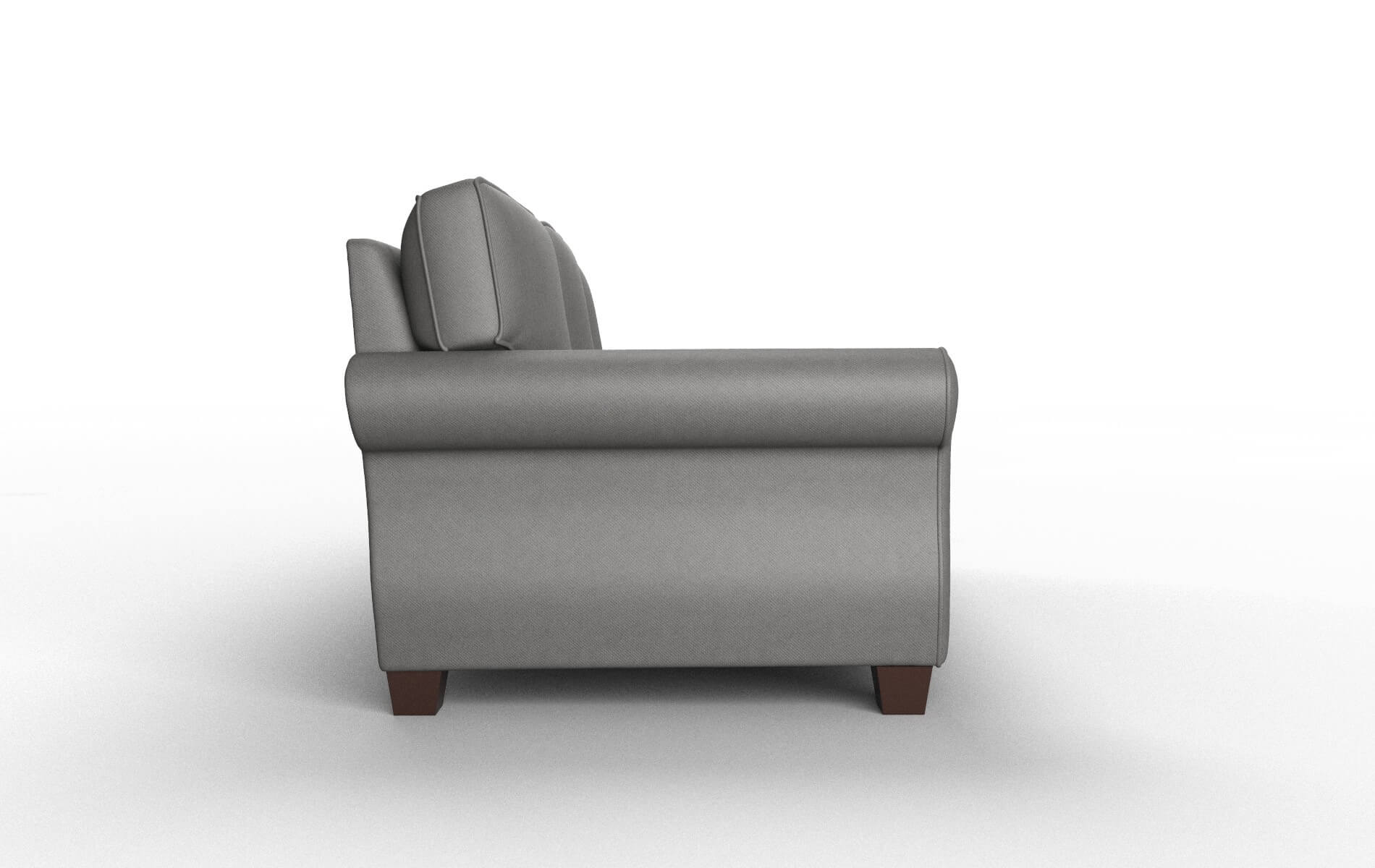 Rome Rocket Charcoal Sofa espresso legs 3