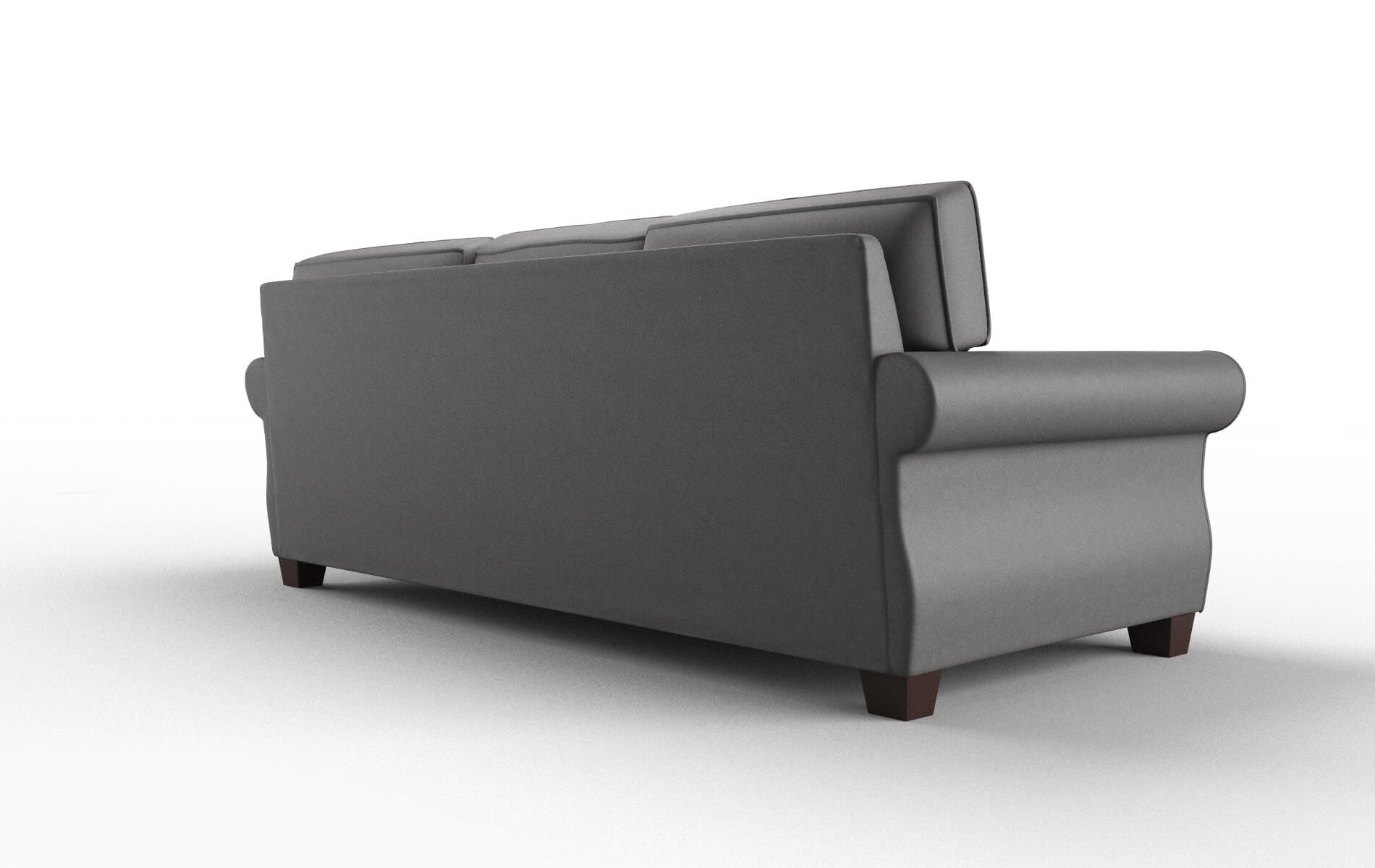 Rome Rocket Charcoal Sofa espresso legs 5