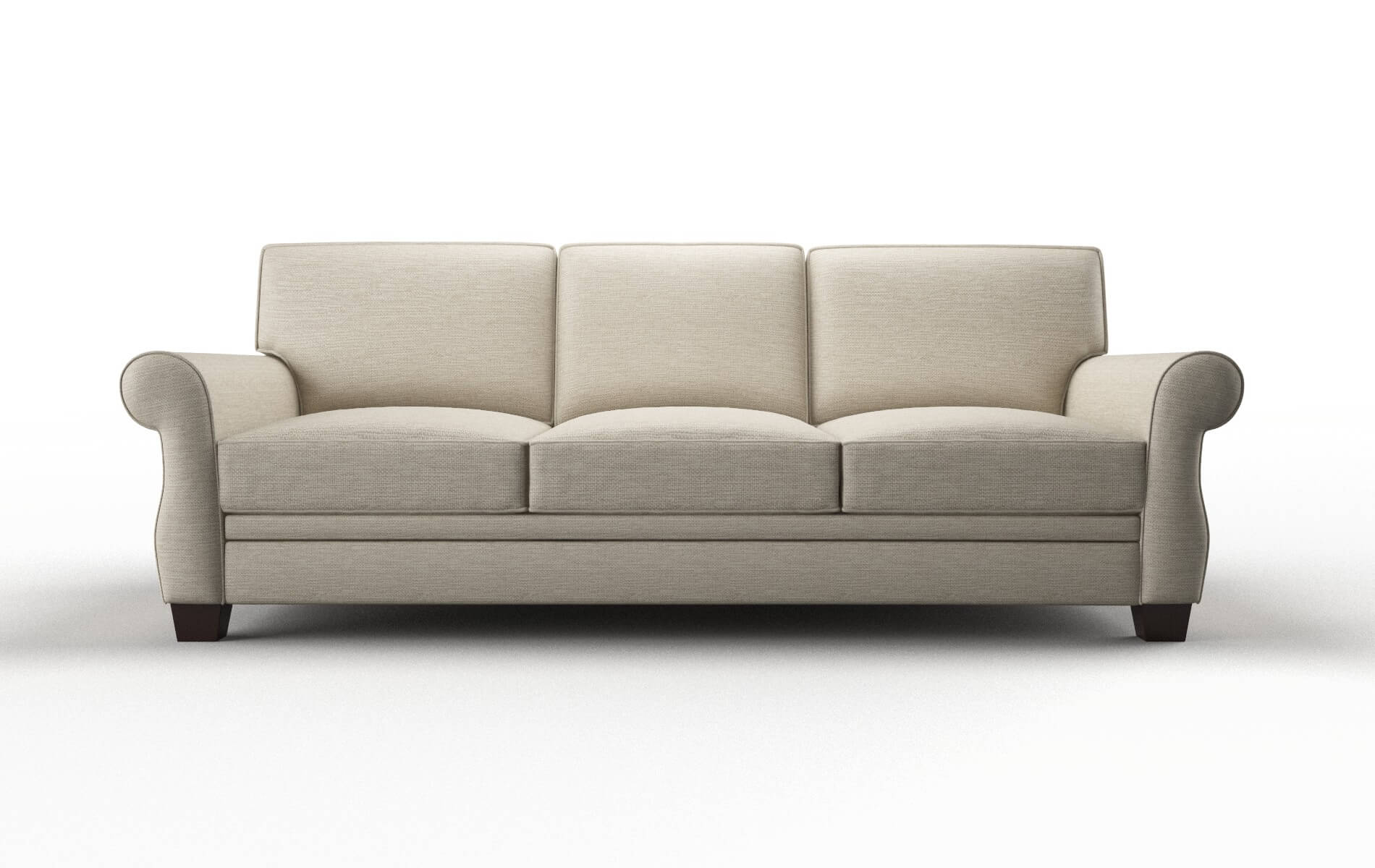 Rome Rocket Dove Sofa espresso legs 1