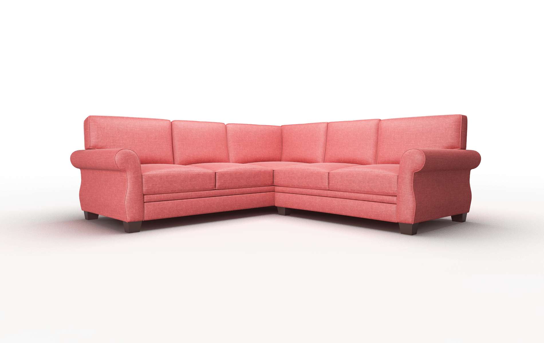 Rome Royale Berry Sectional espresso legs 1