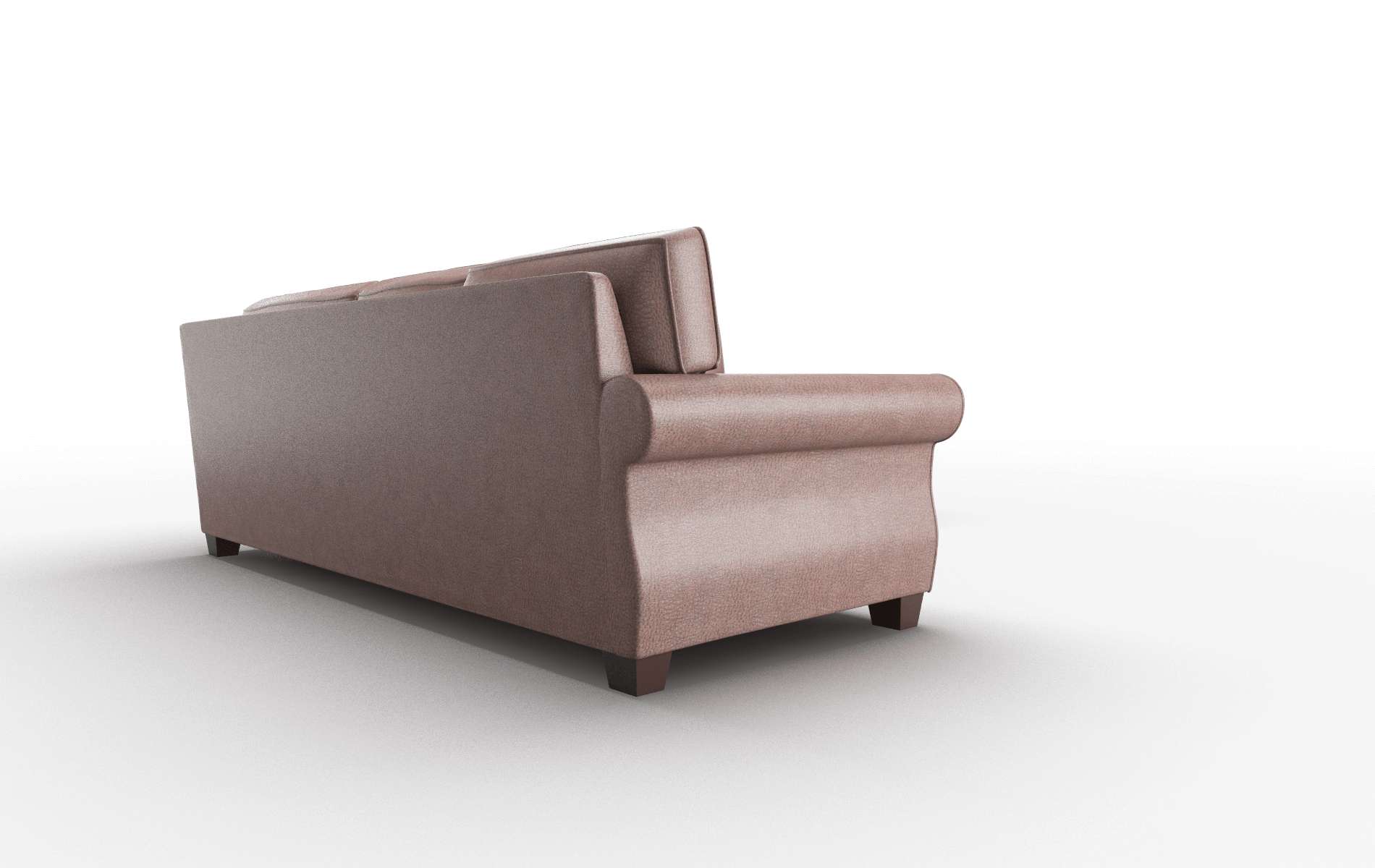 Rome Royale Mocha Sectional espresso legs 3