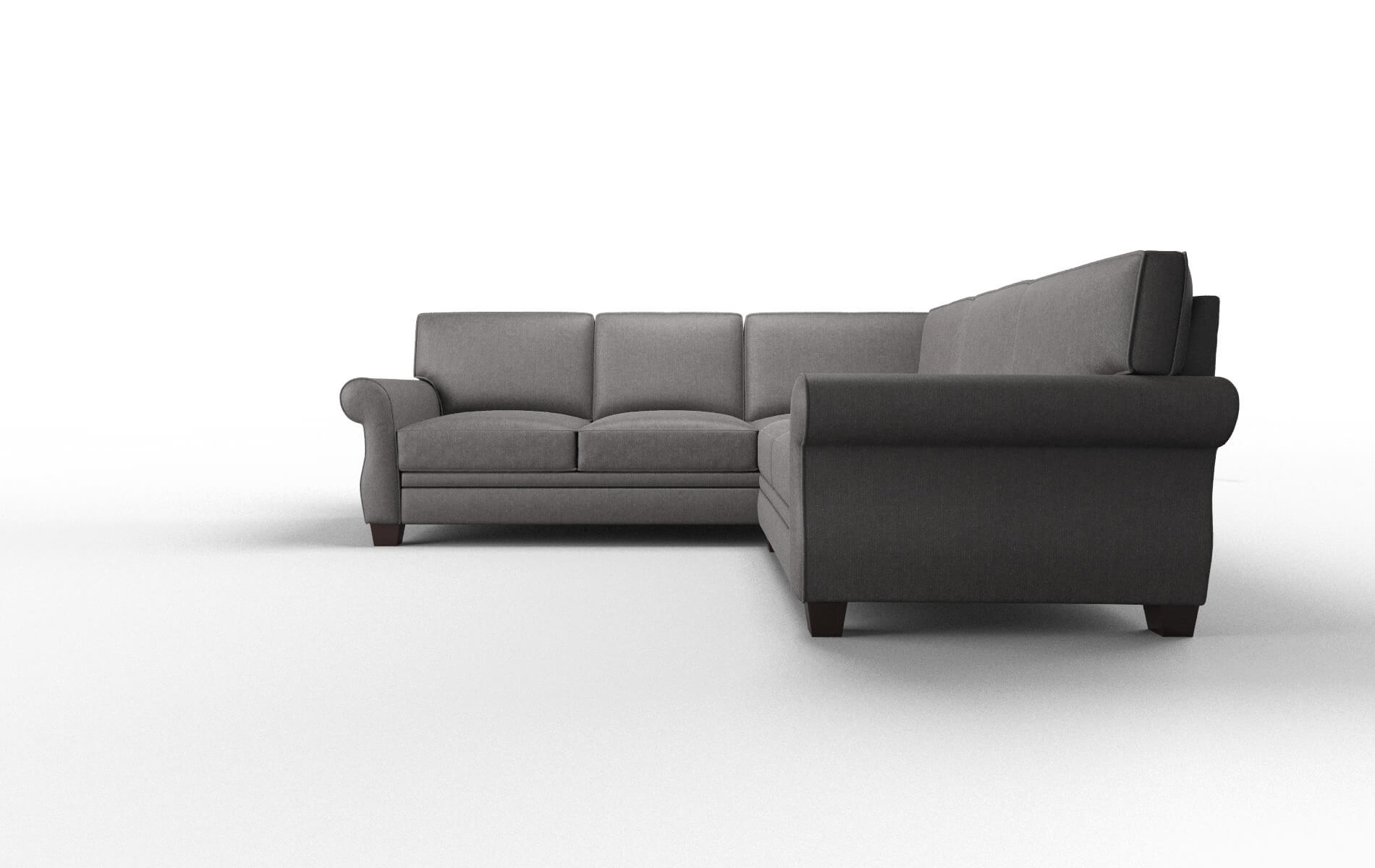 Rome Sasha Grey Sectional espresso legs 5