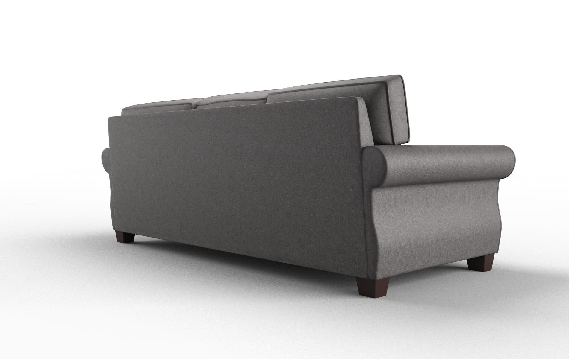 Rome Sasha Grey Sofa espresso legs 5