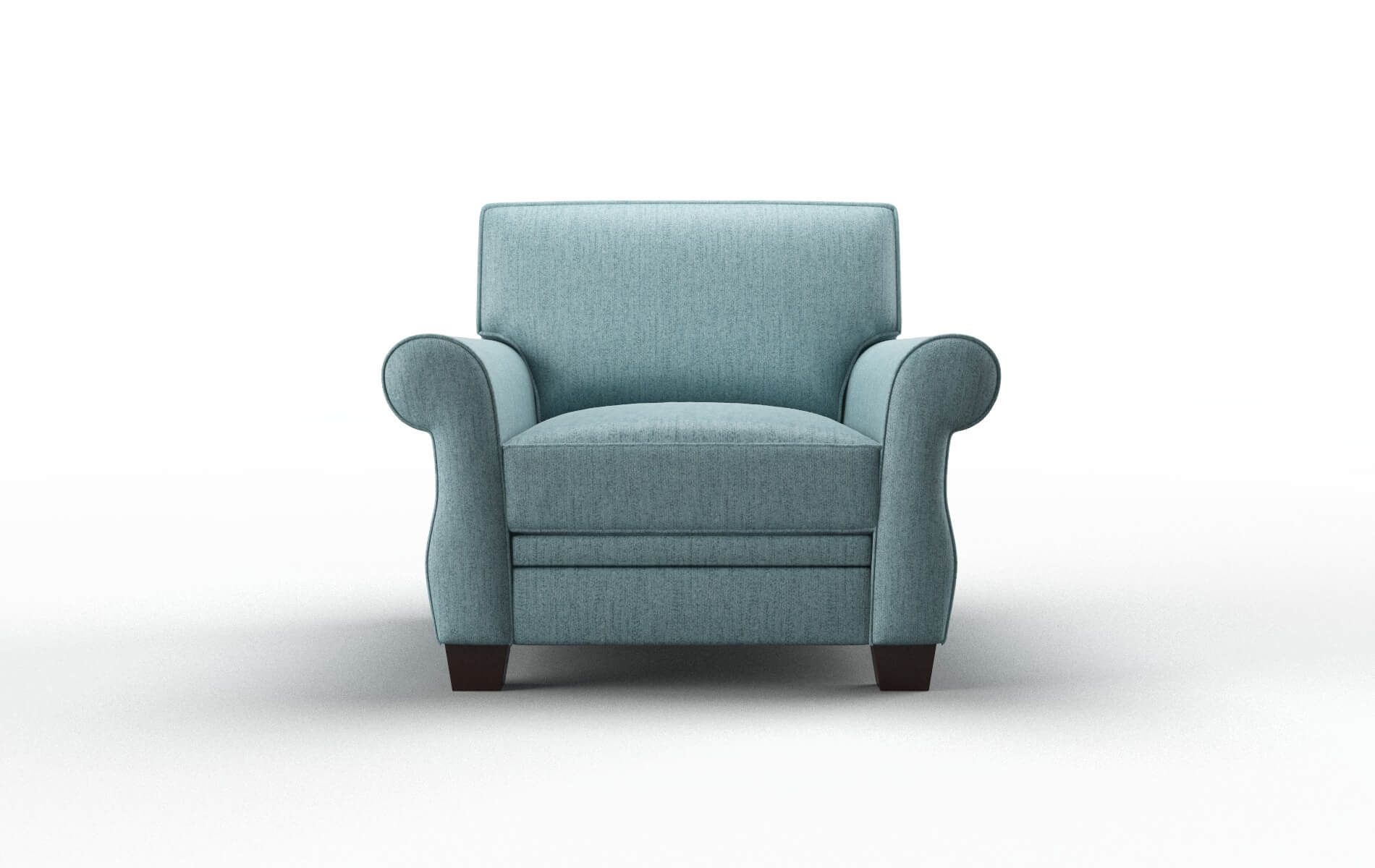 Rome Sasha Teal Chair espresso legs 1