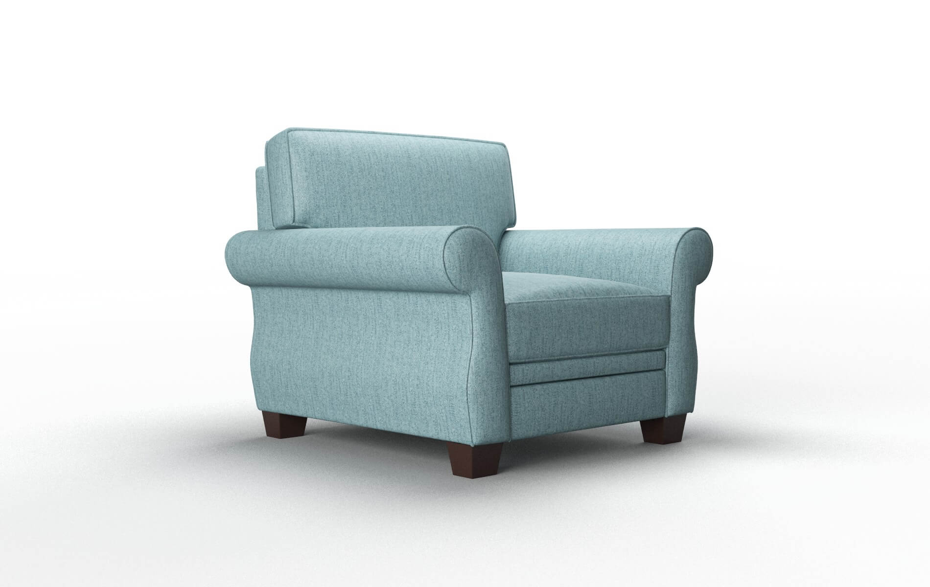Rome Sasha Teal Chair espresso legs 2