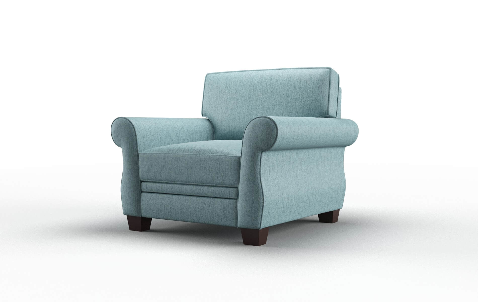 Rome Sasha Teal Chair espresso legs 4