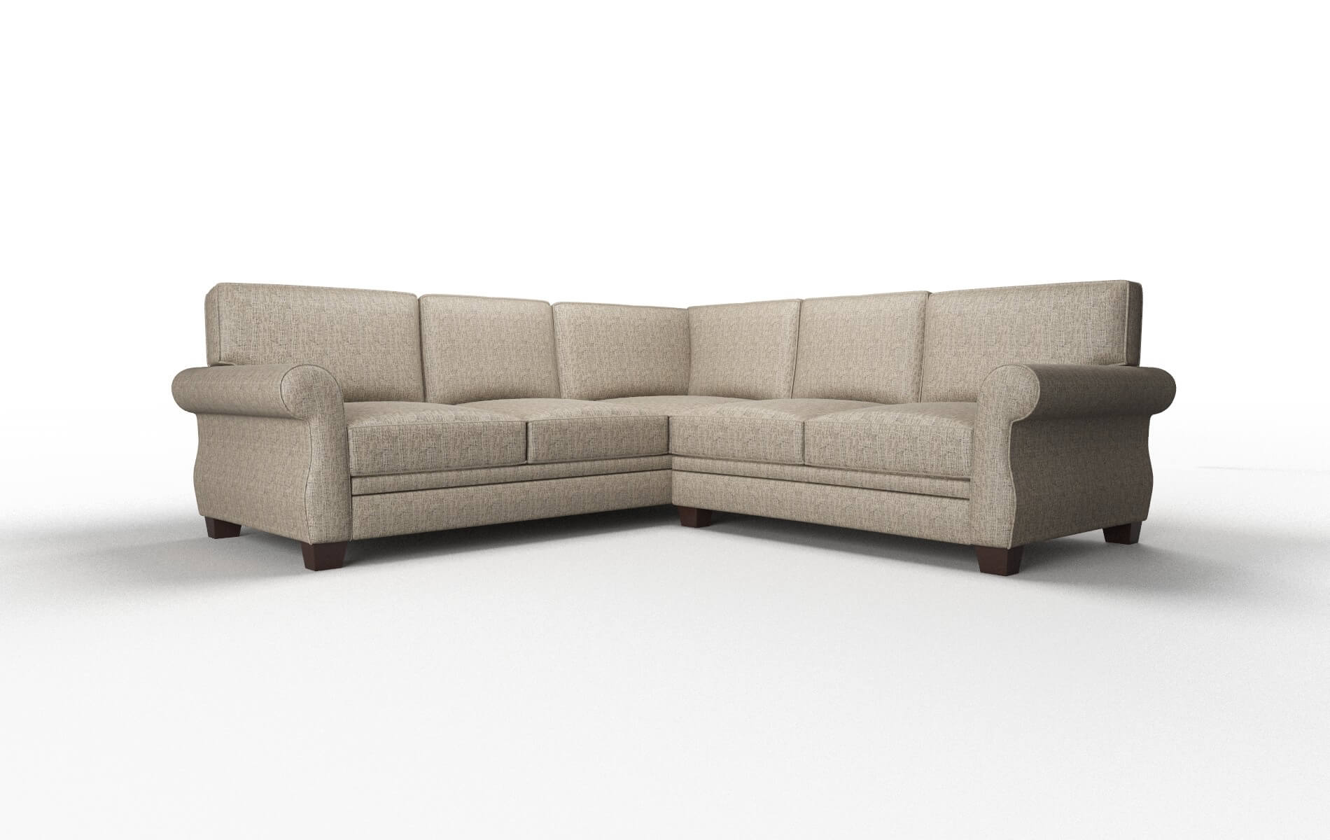 Rome Solifestyle 51 Sectional espresso legs