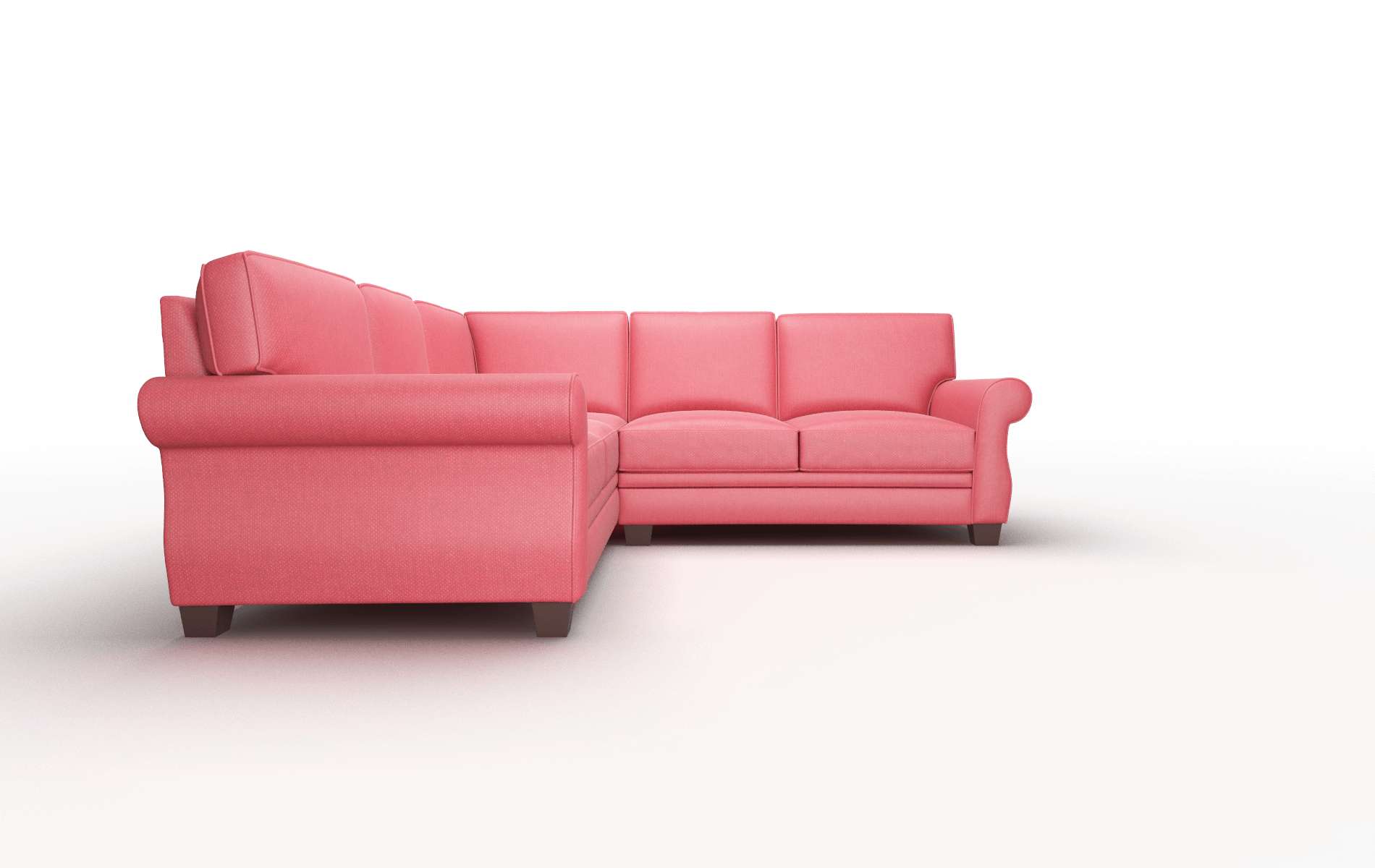 Rome Sorrento Berry Sectional espresso legs 2