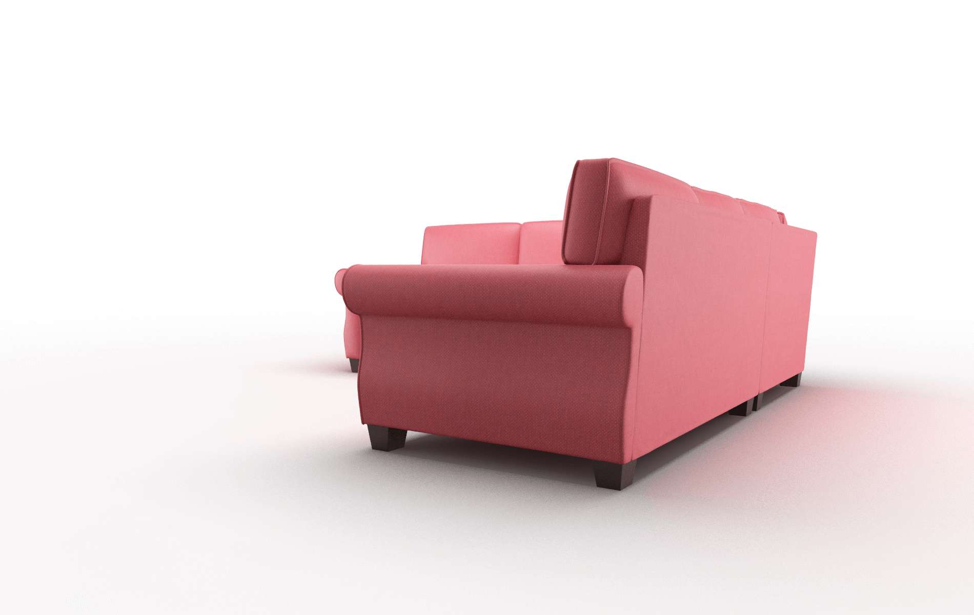 Rome Sorrento Berry Sectional espresso legs 4