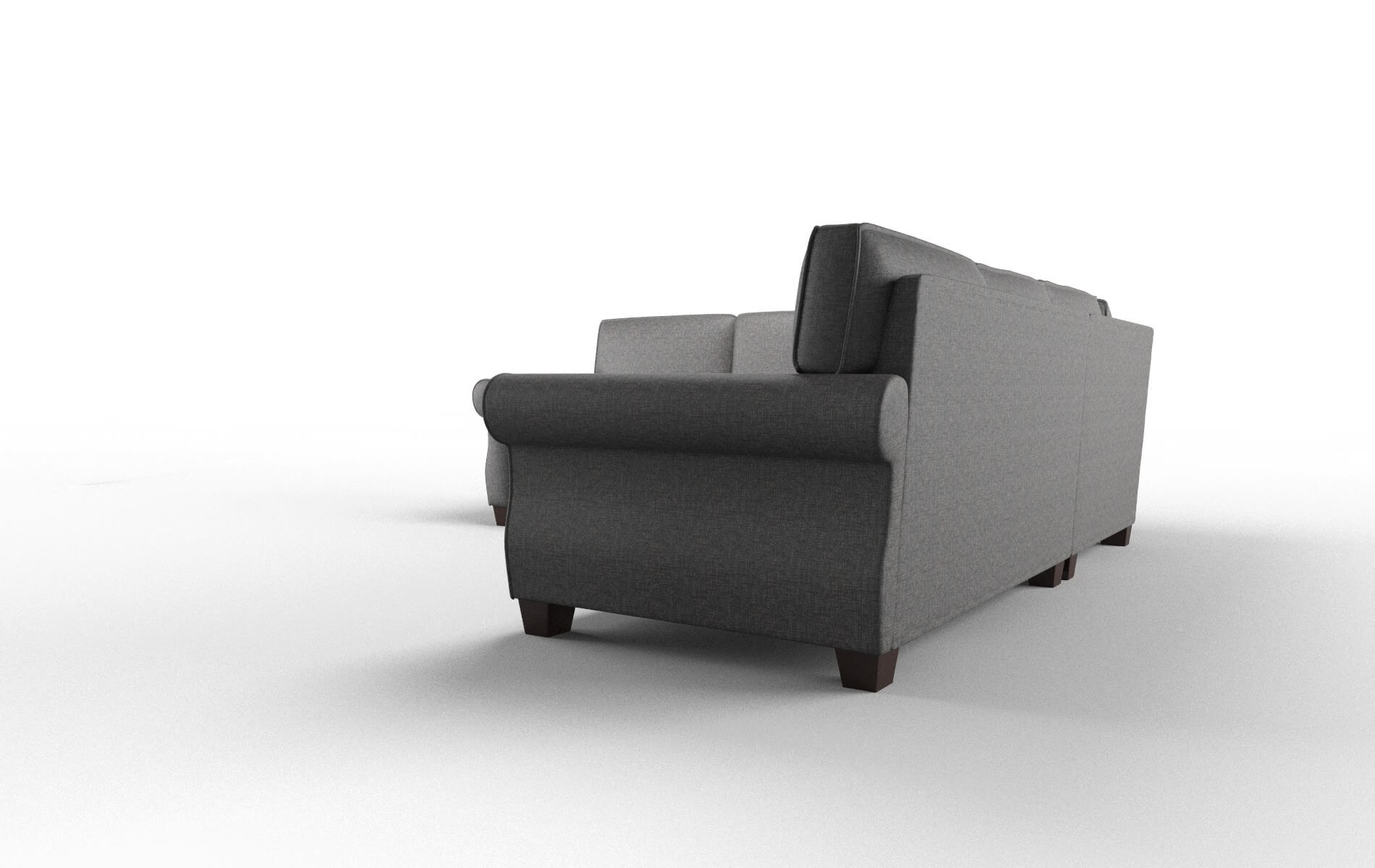Rome Sosoftness 51 Sectional espresso legs 4
