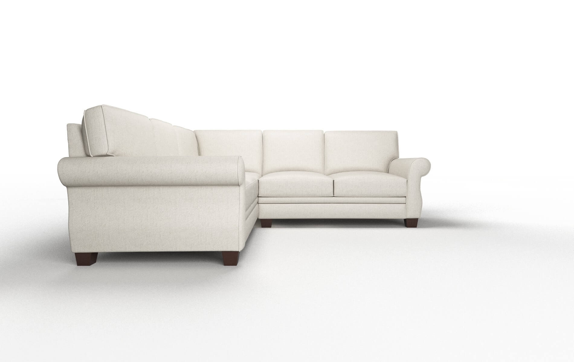 Rome Terrain Natural Sectional espresso legs 2